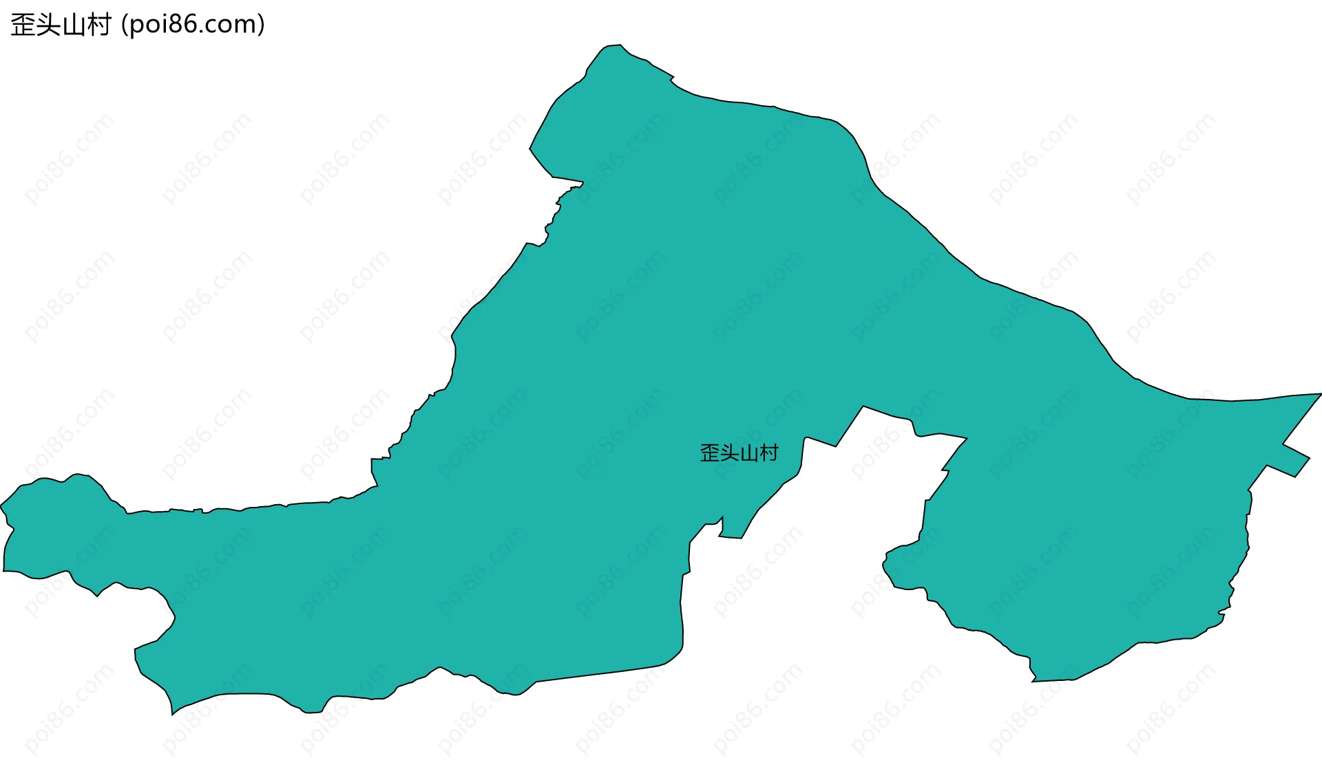 歪头山村边界地图