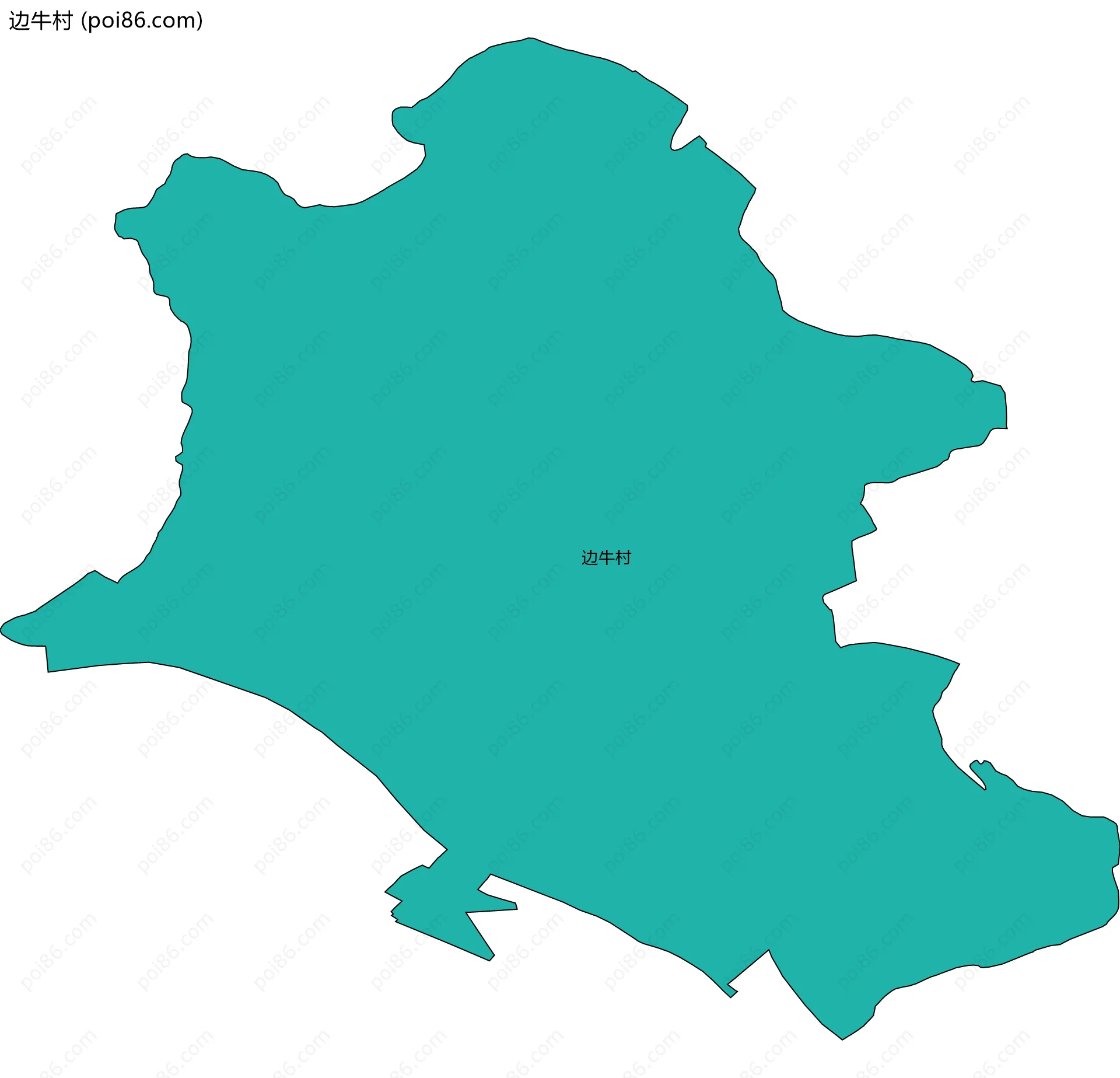 边牛村边界地图