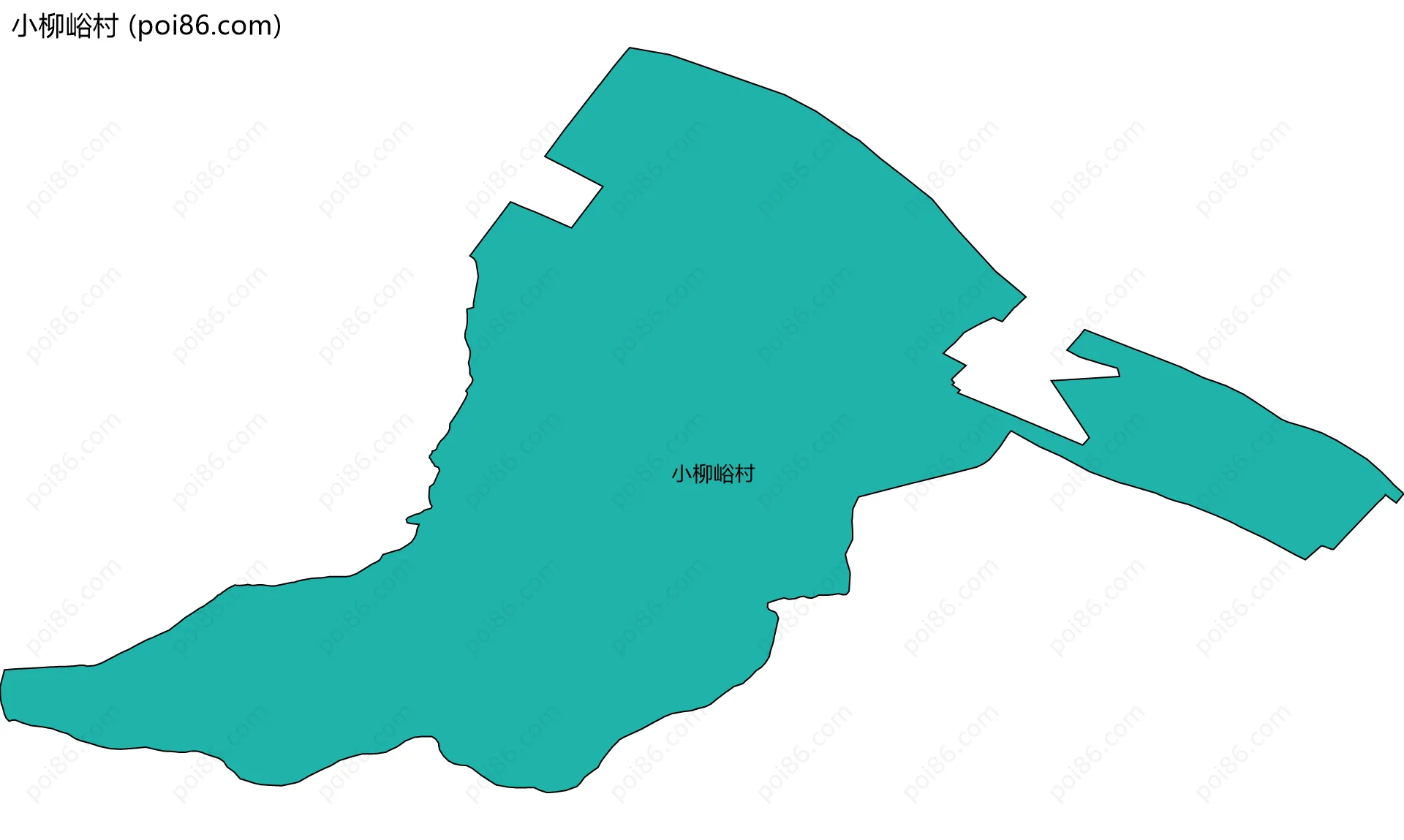 小柳峪村边界地图