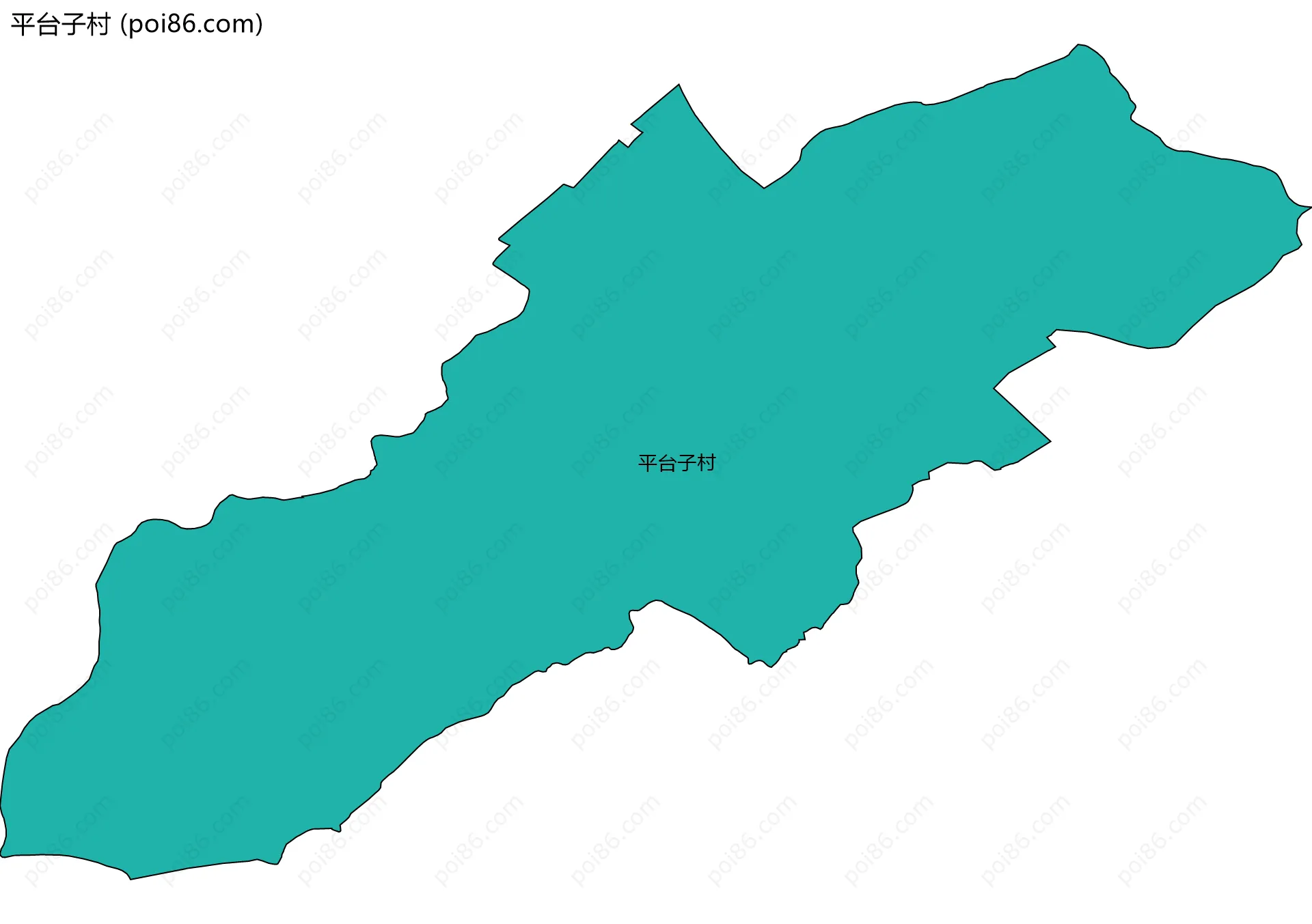 平台子村边界地图
