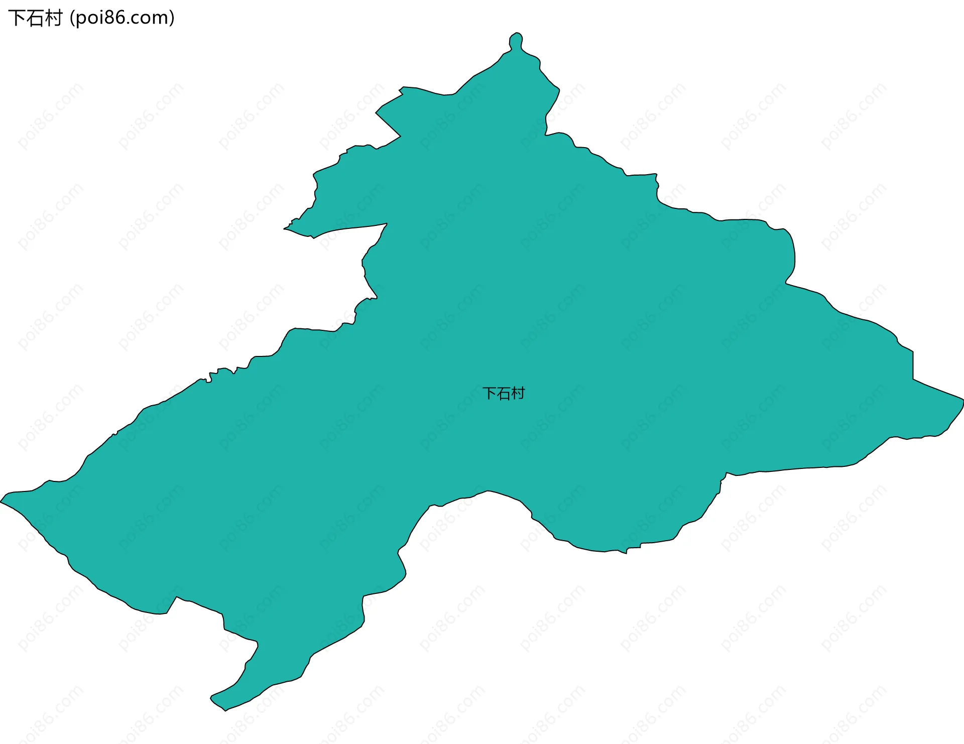 下石村边界地图