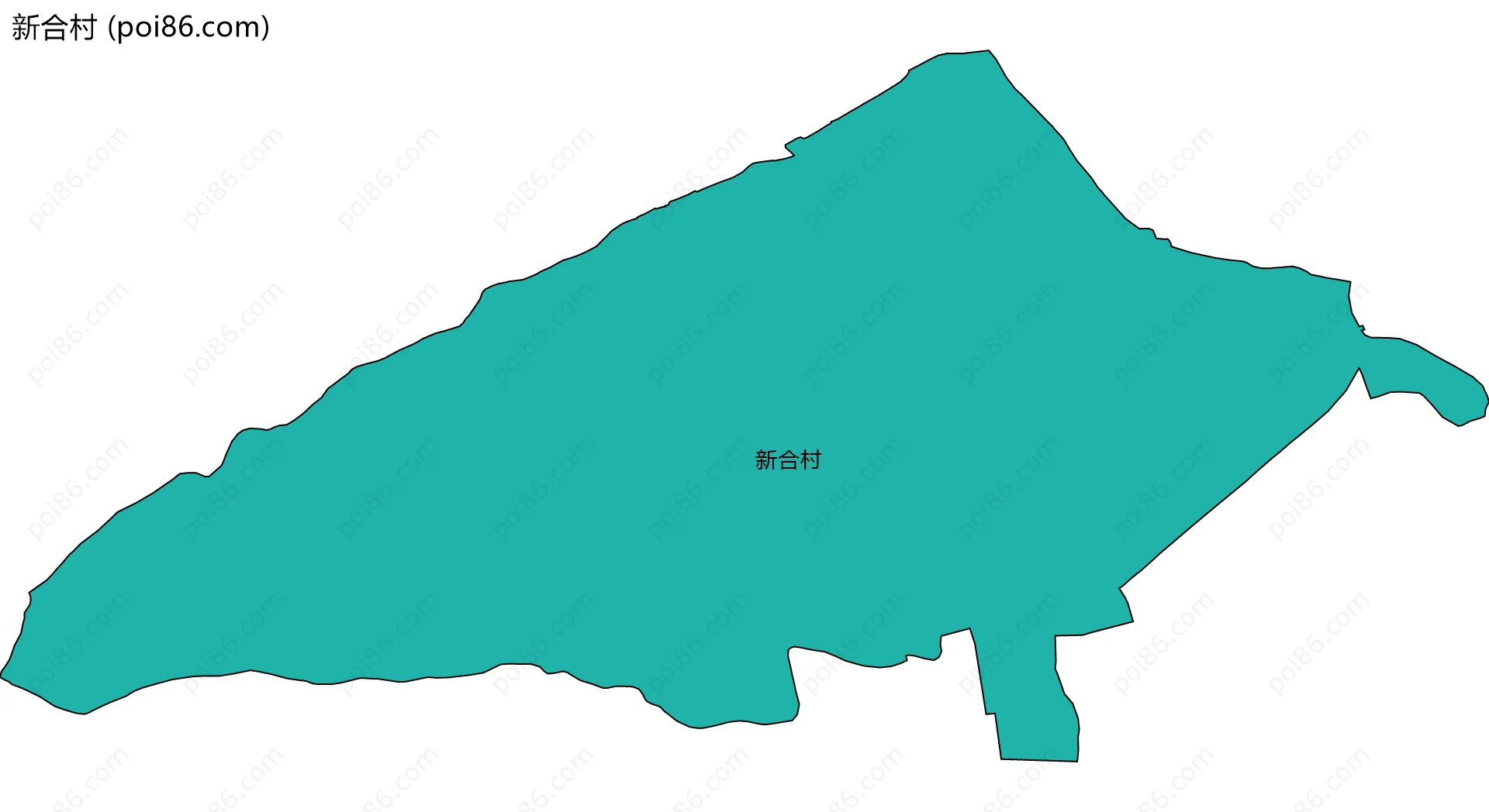 新合村边界地图