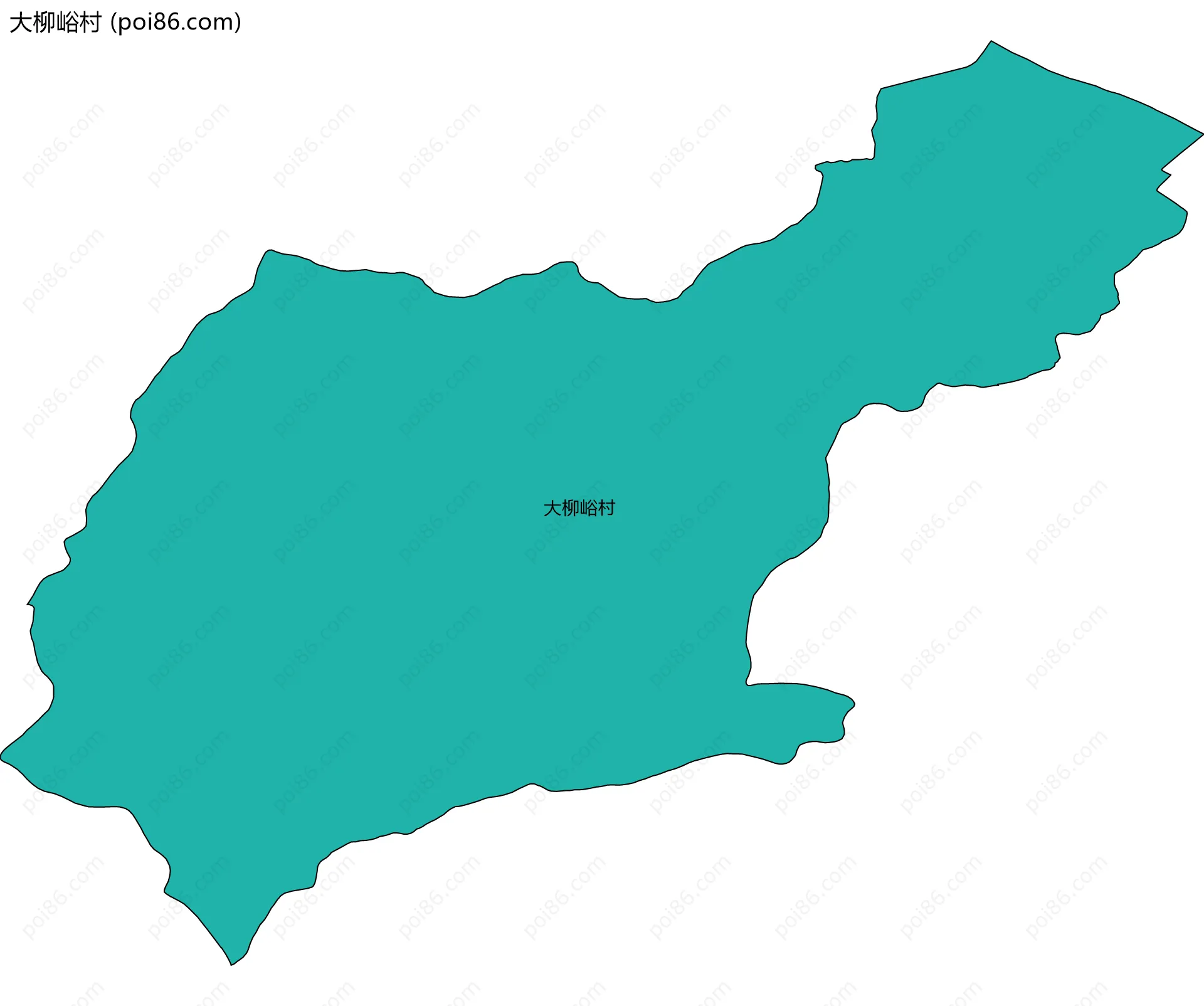 大柳峪村边界地图