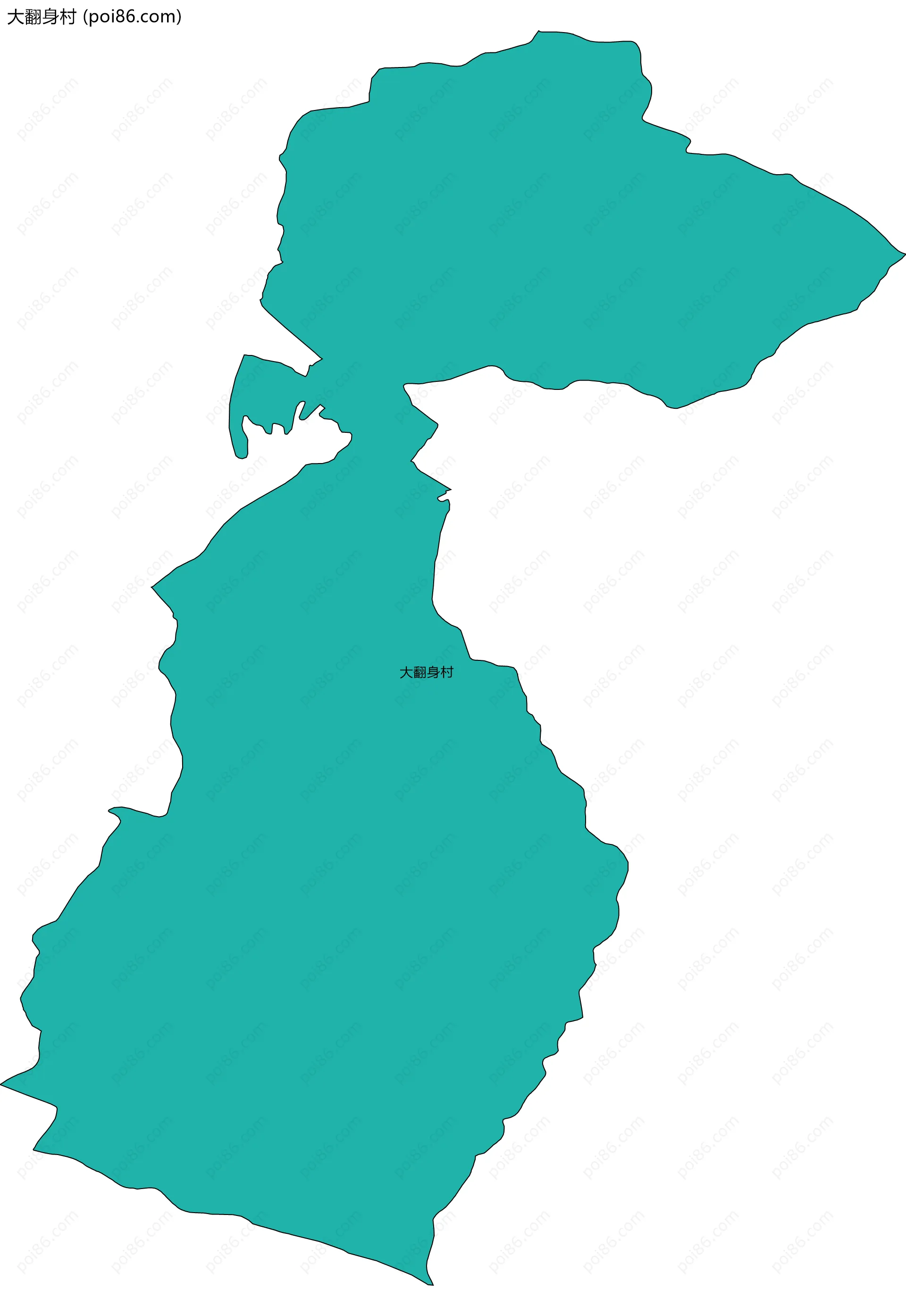 大翻身村边界地图