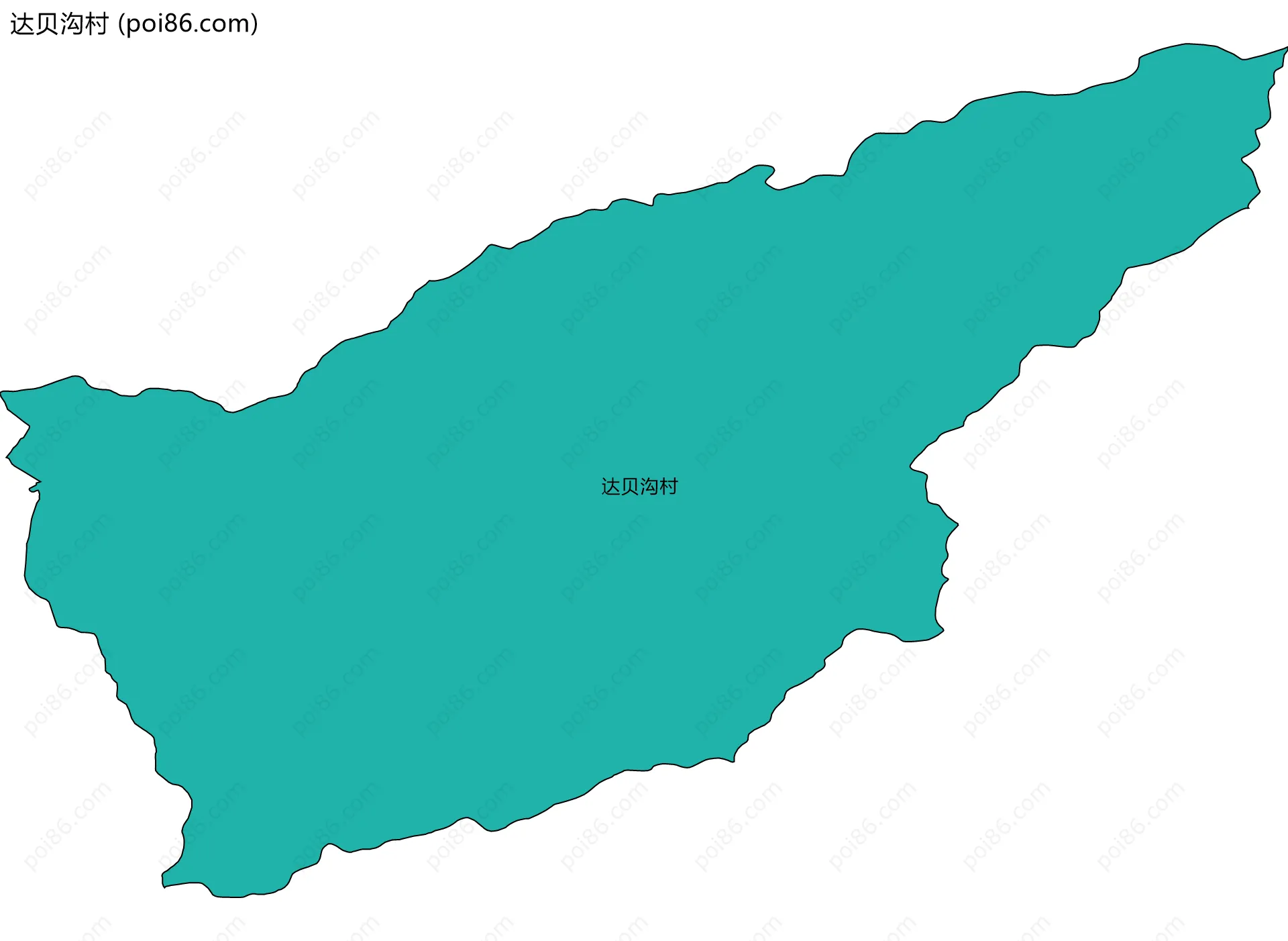 达贝沟村边界地图
