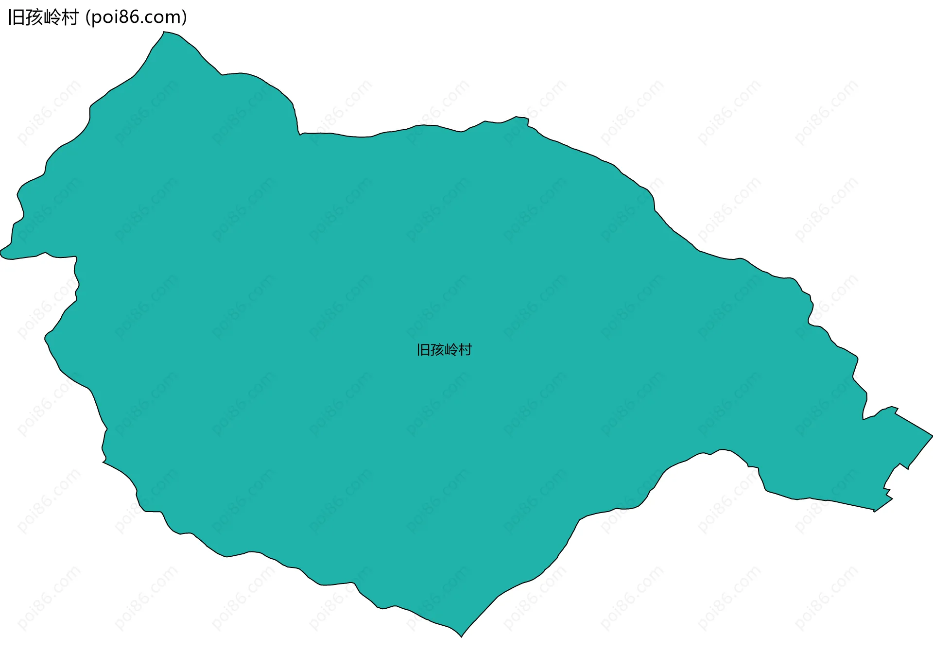旧孩岭村边界地图