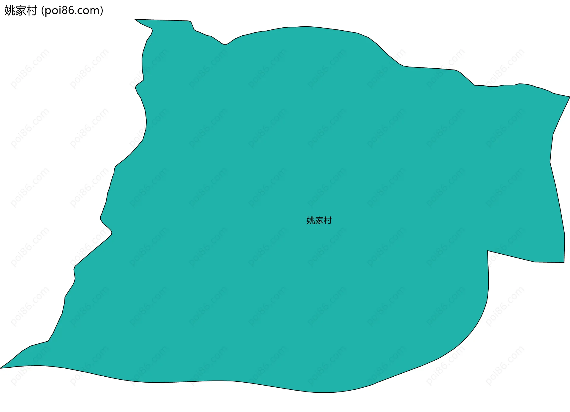 姚家村边界地图