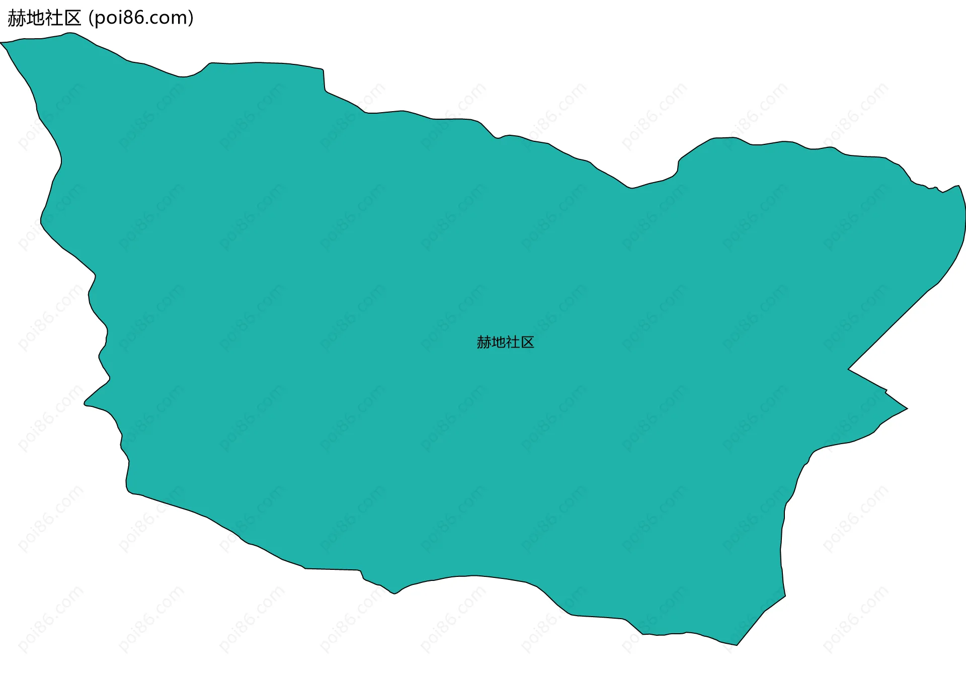 赫地社区边界地图