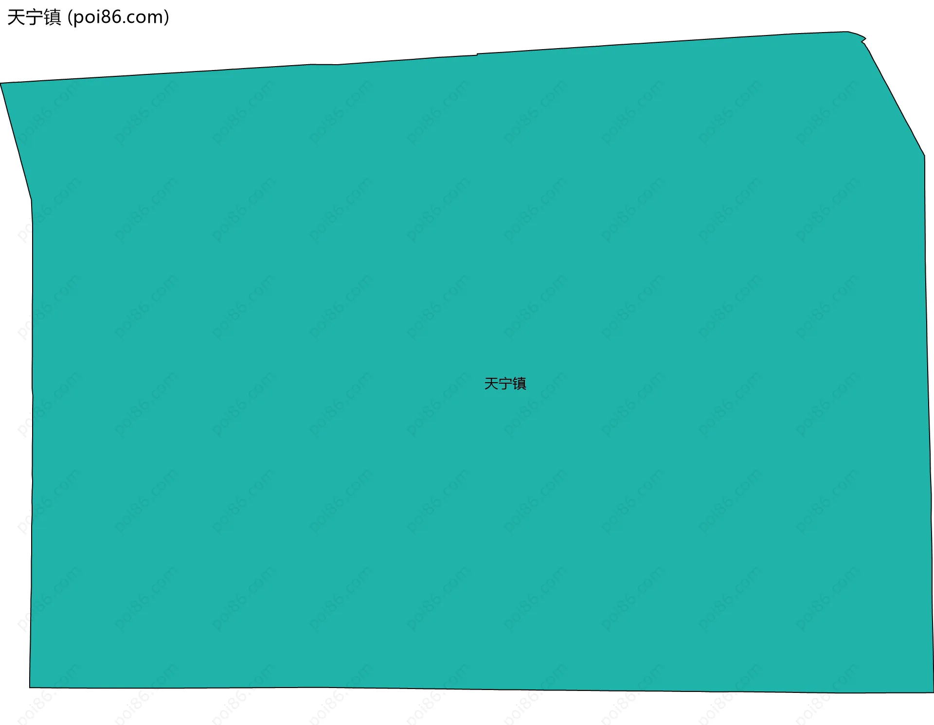 天宁镇边界地图