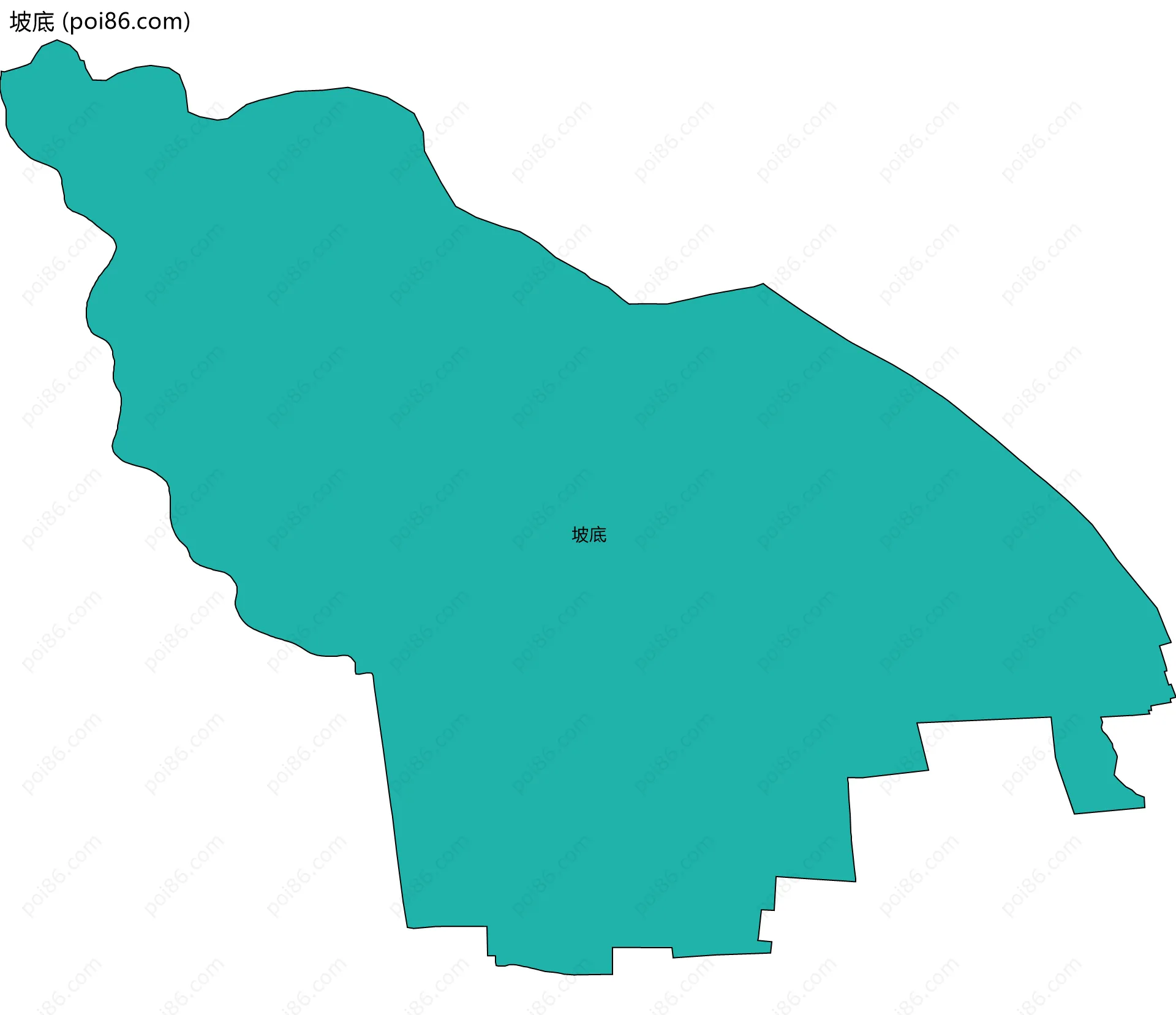 坡底边界地图