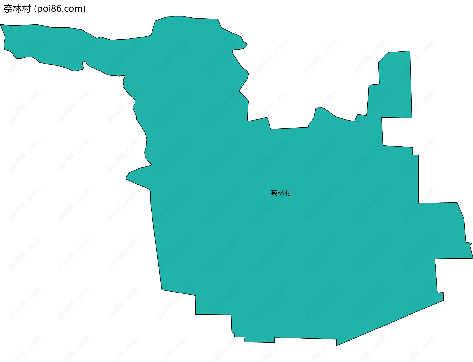 奈林村边界地图