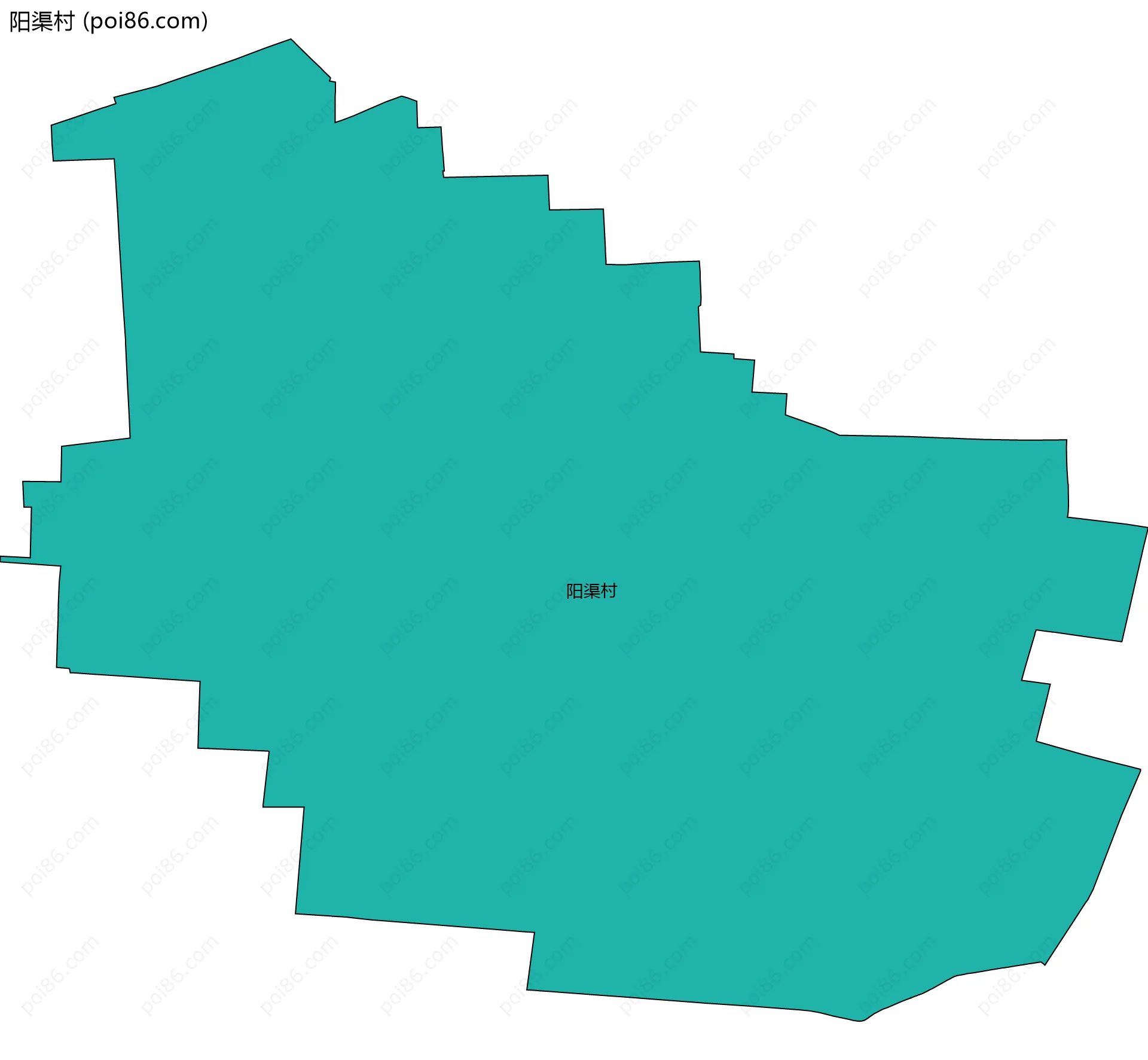 阳渠村边界地图