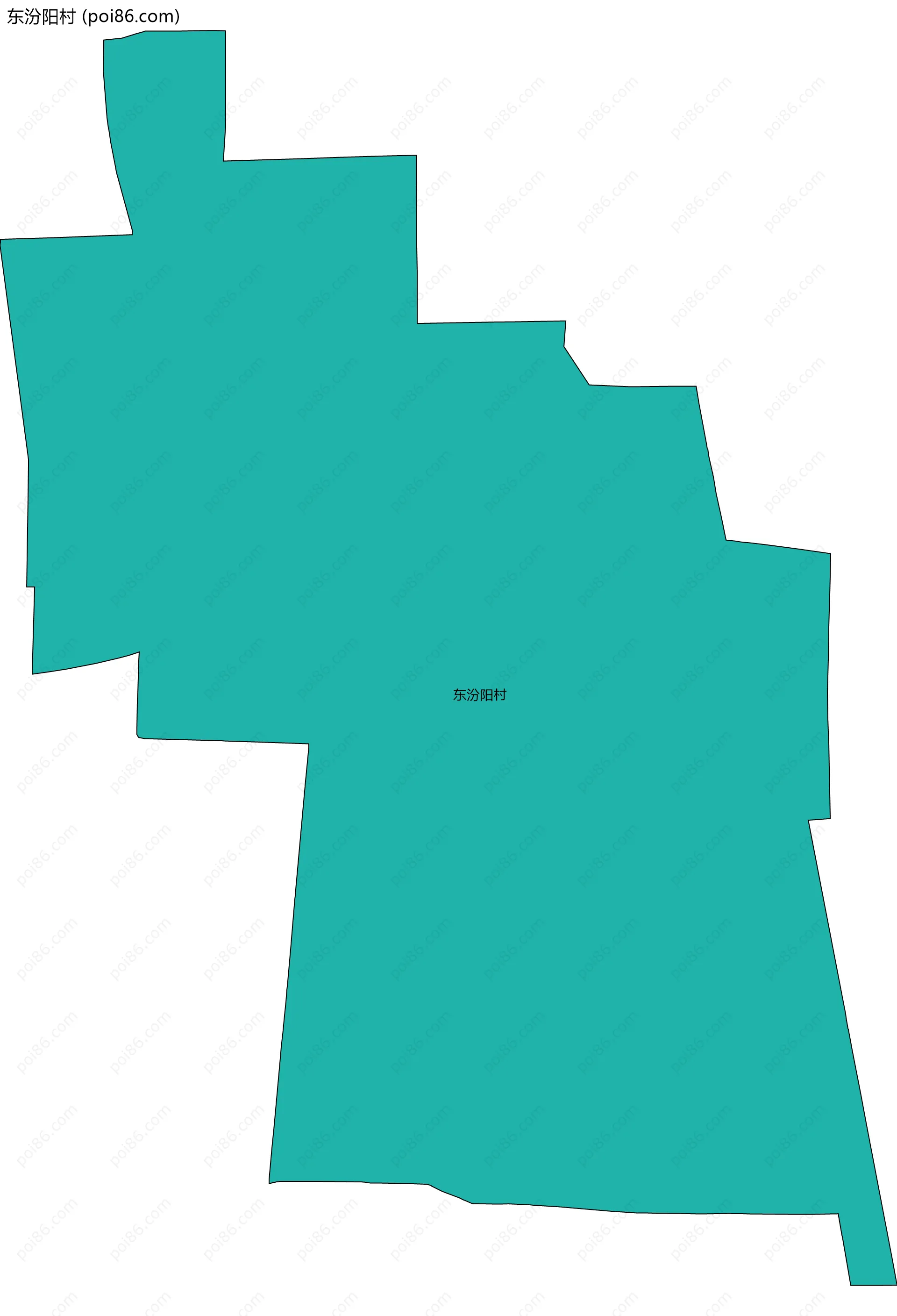 东汾阳村边界地图