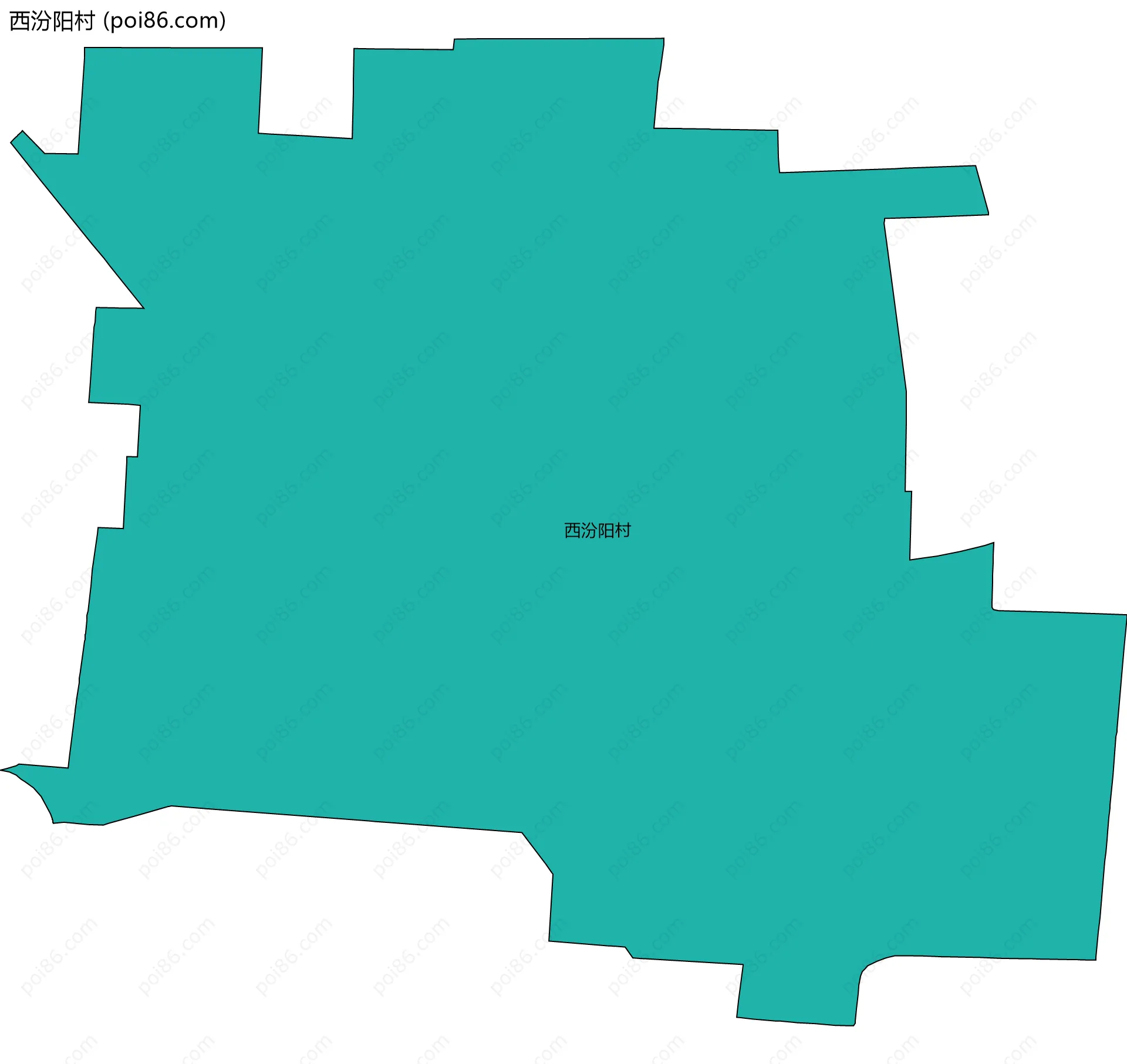 西汾阳村边界地图