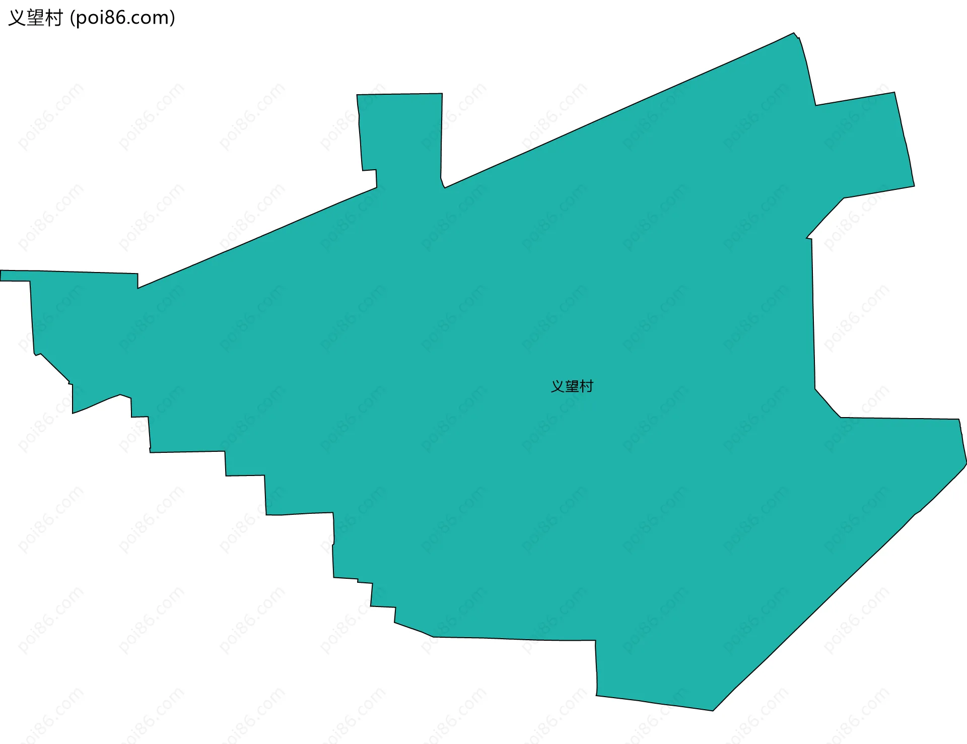 义望村边界地图