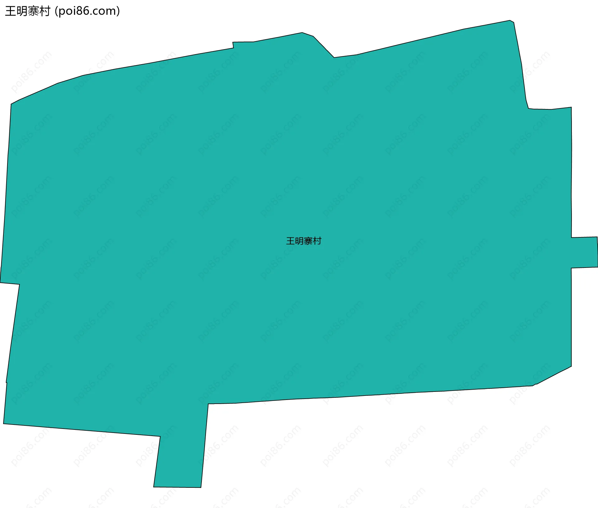 王明寨村边界地图
