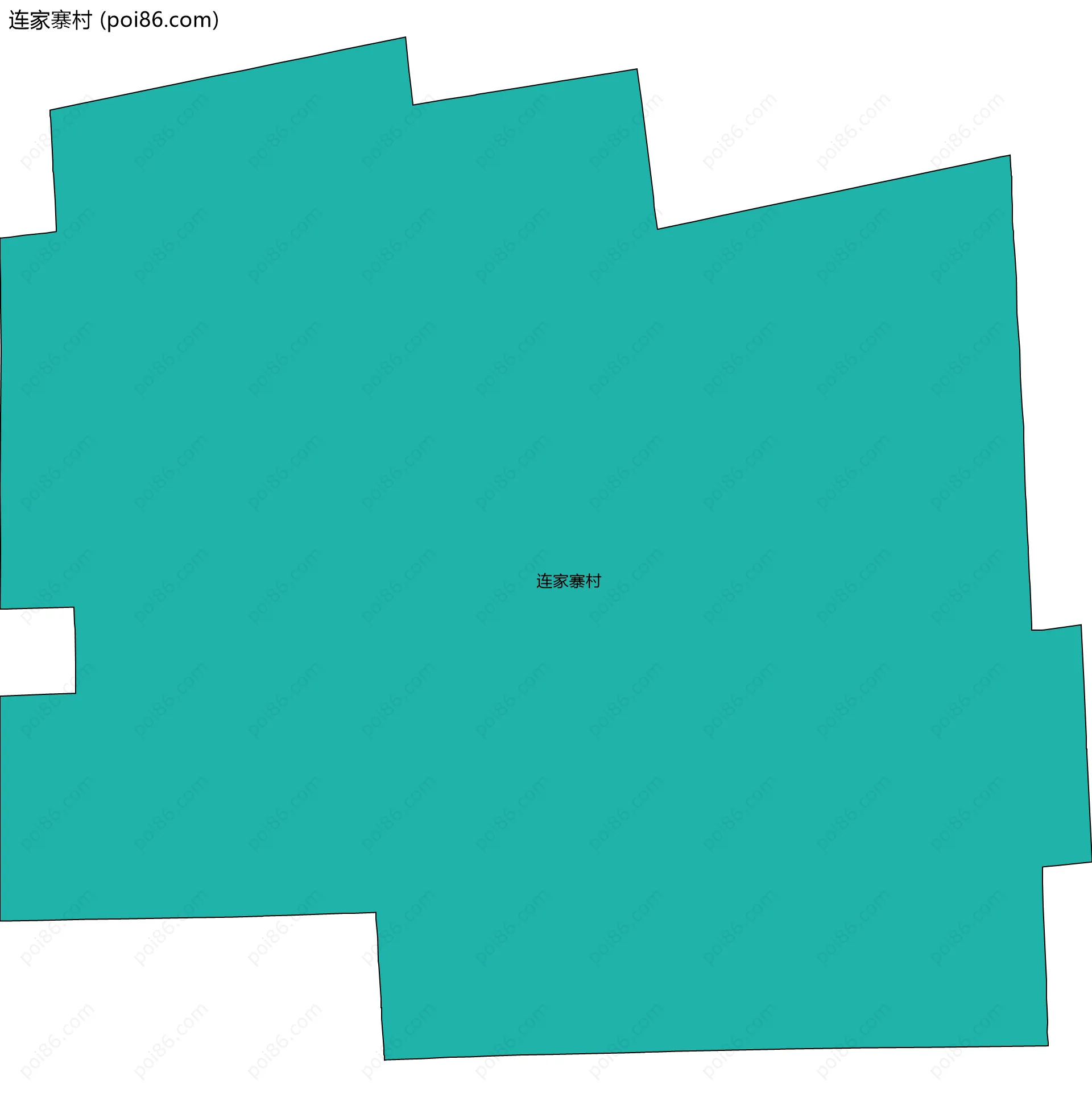 连家寨村边界地图