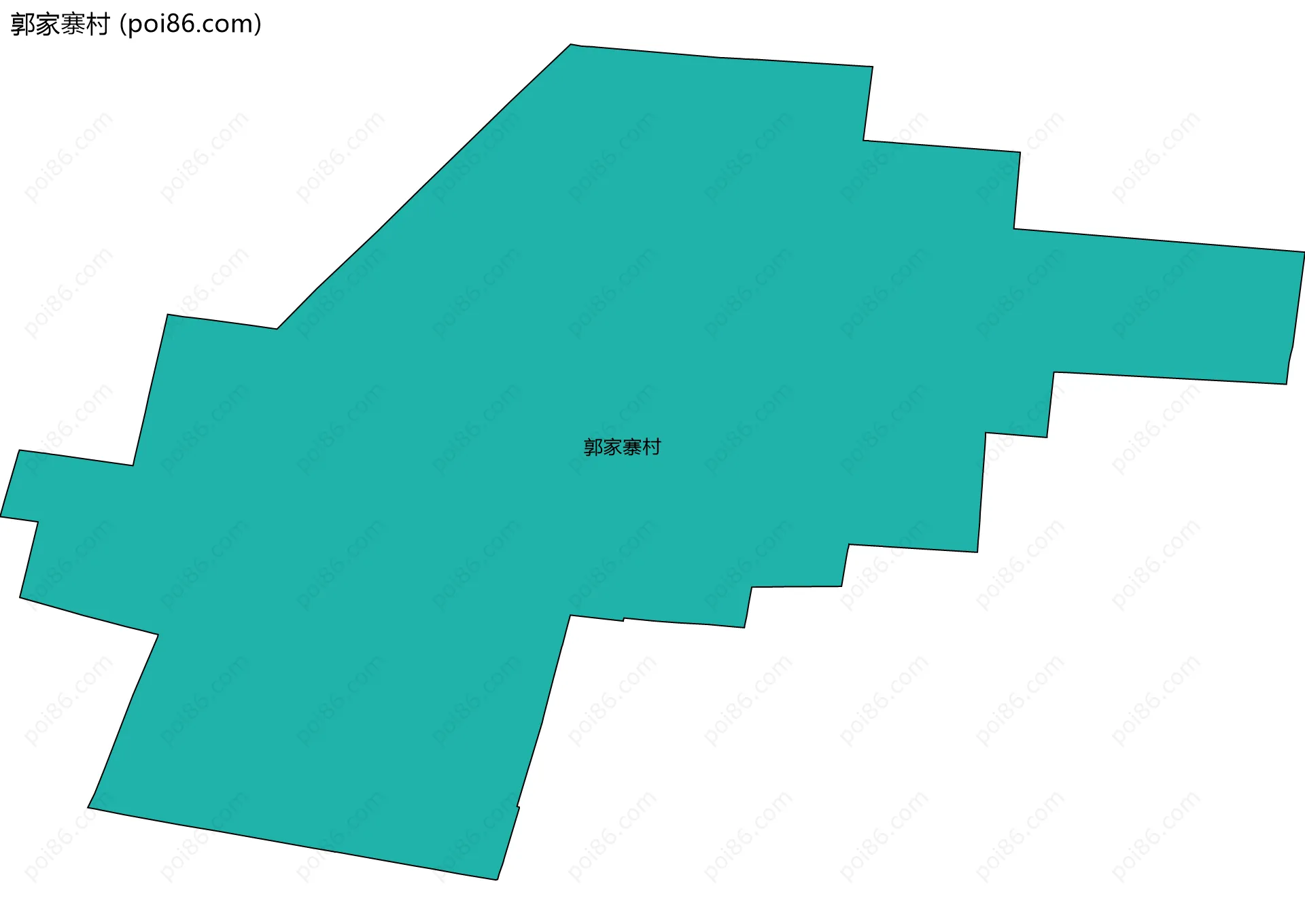 郭家寨村边界地图