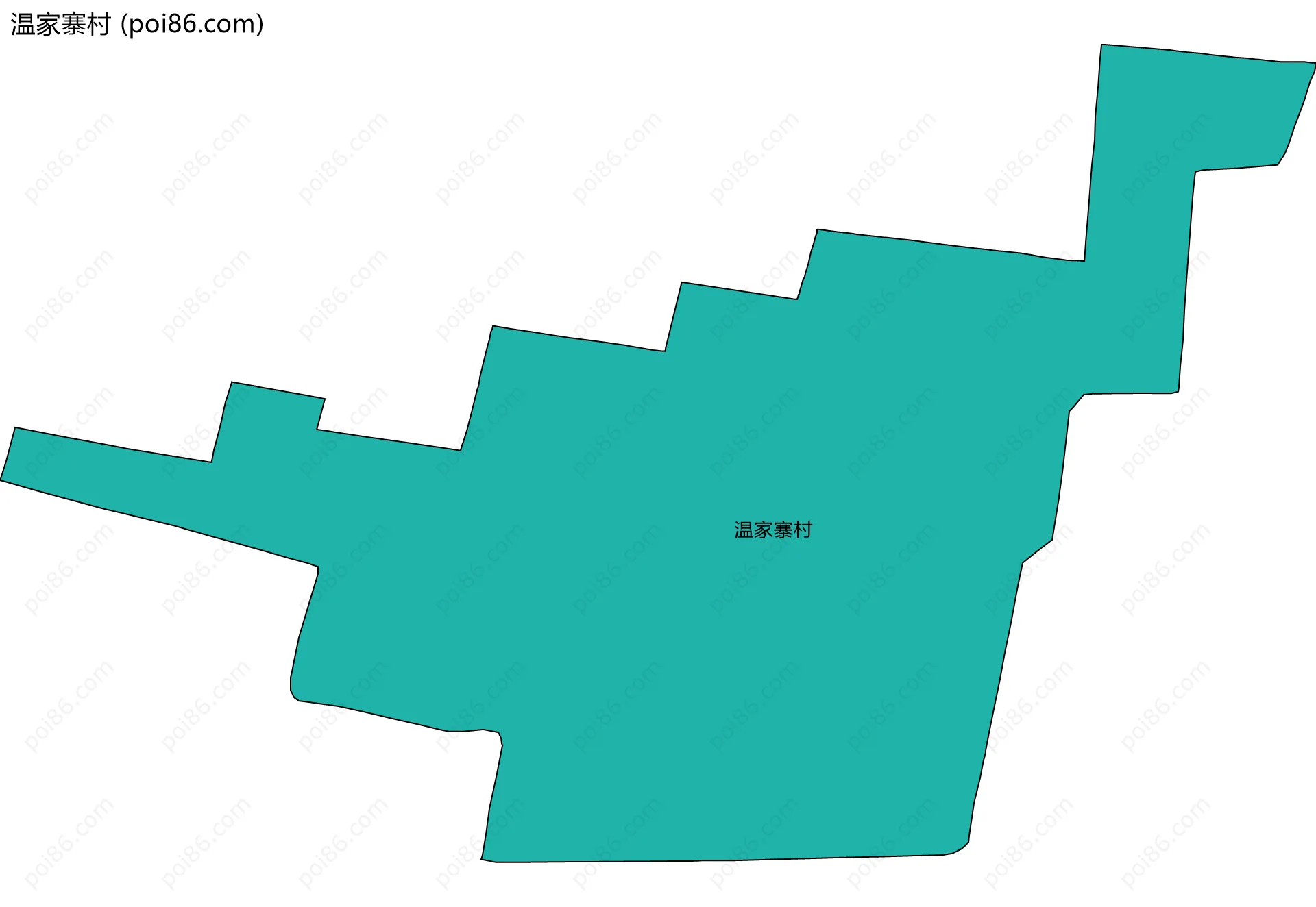 温家寨村边界地图