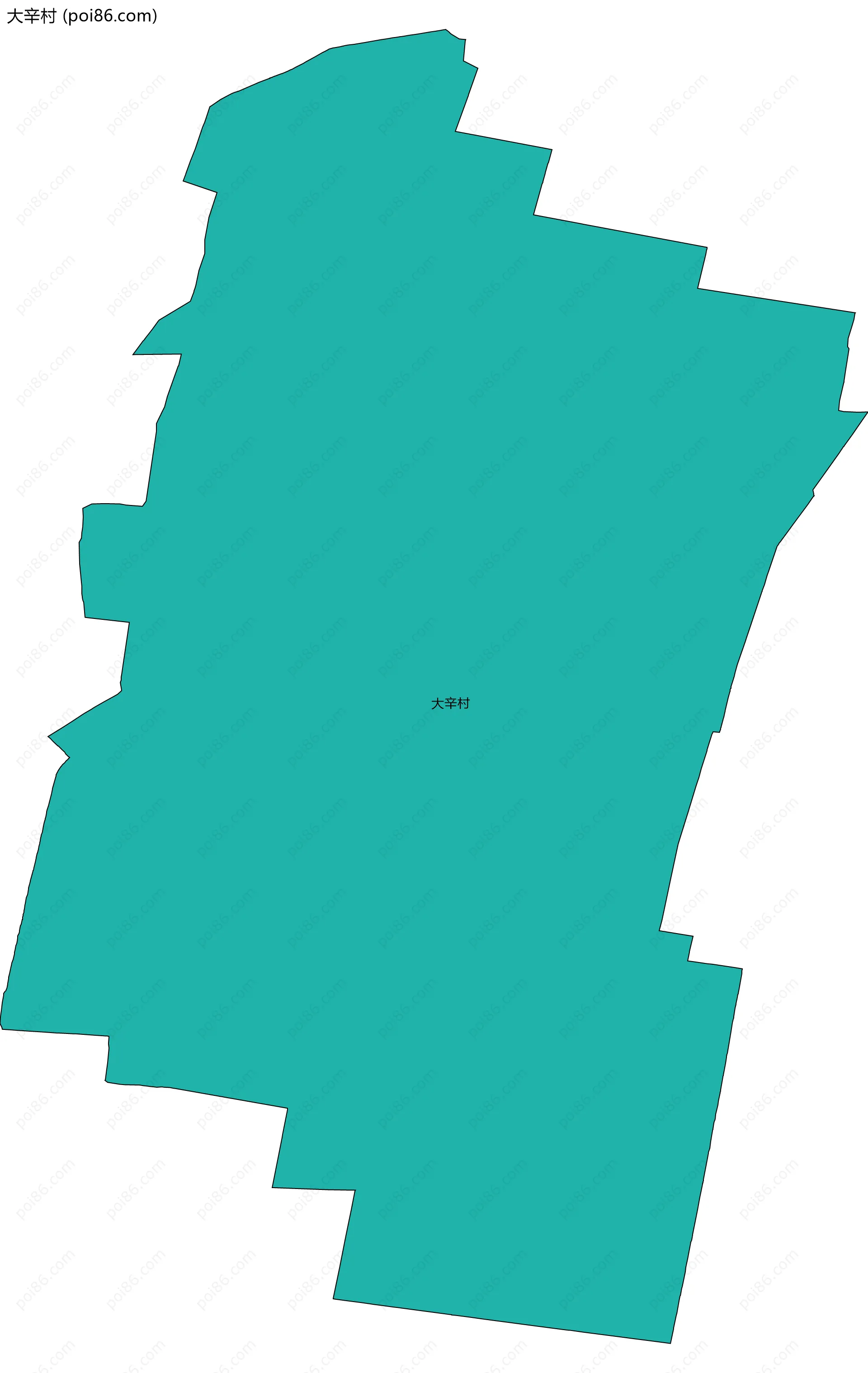 大辛村边界地图