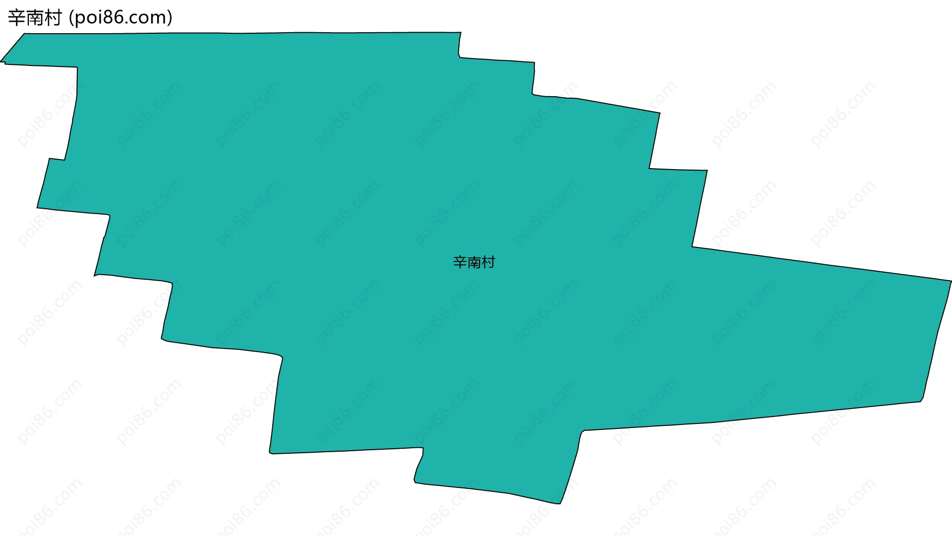 辛南村边界地图