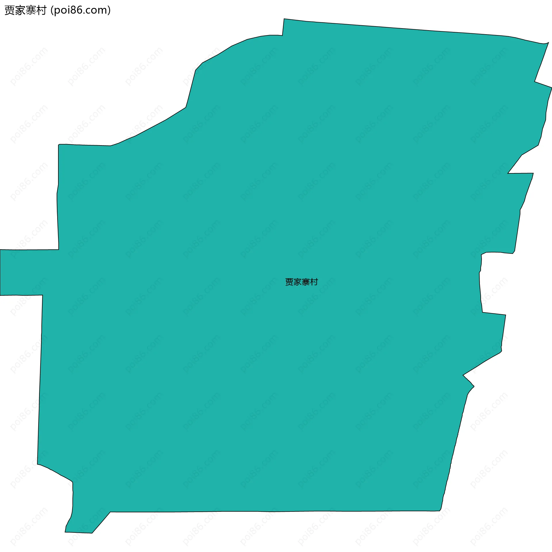 贾家寨村边界地图