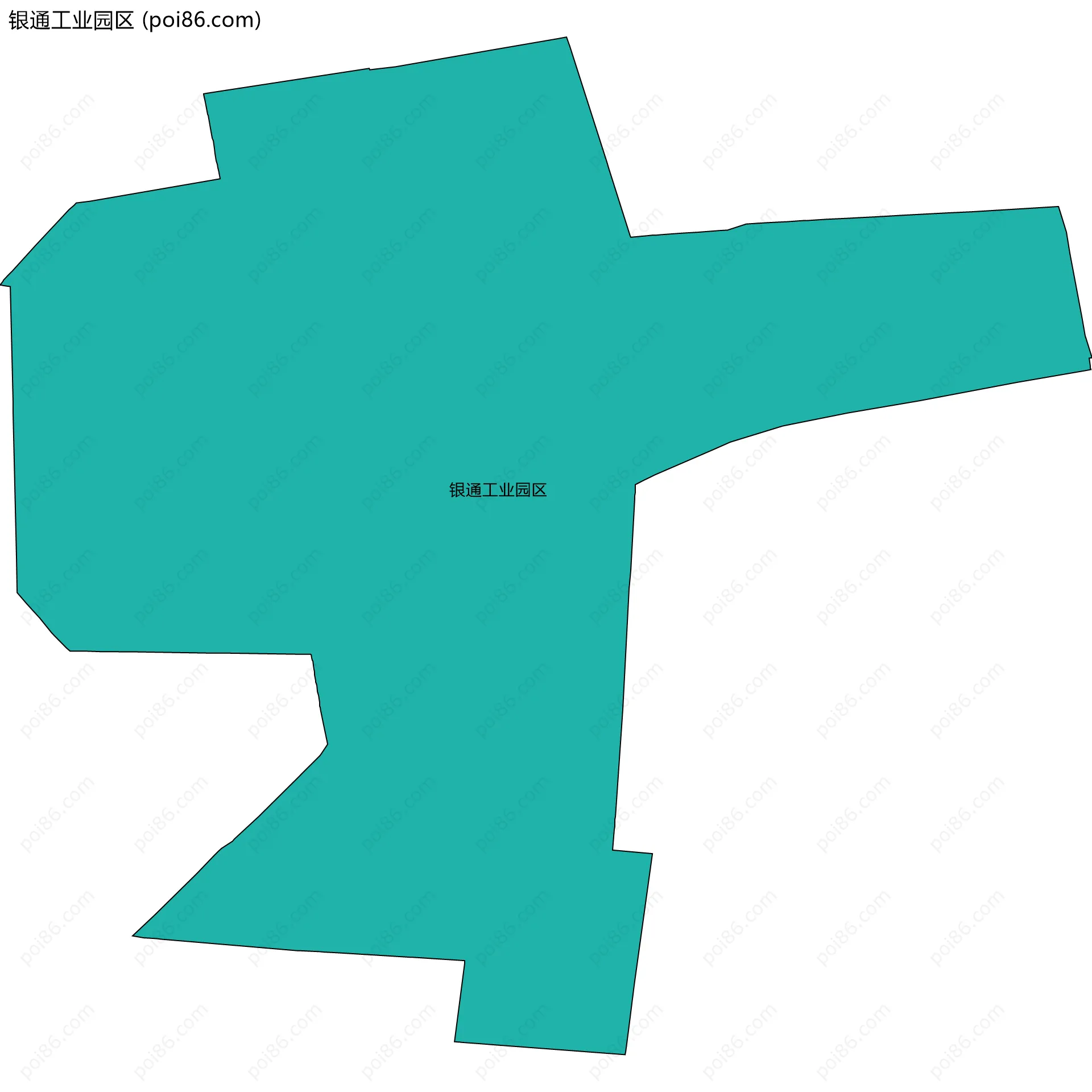 银通工业园区边界地图