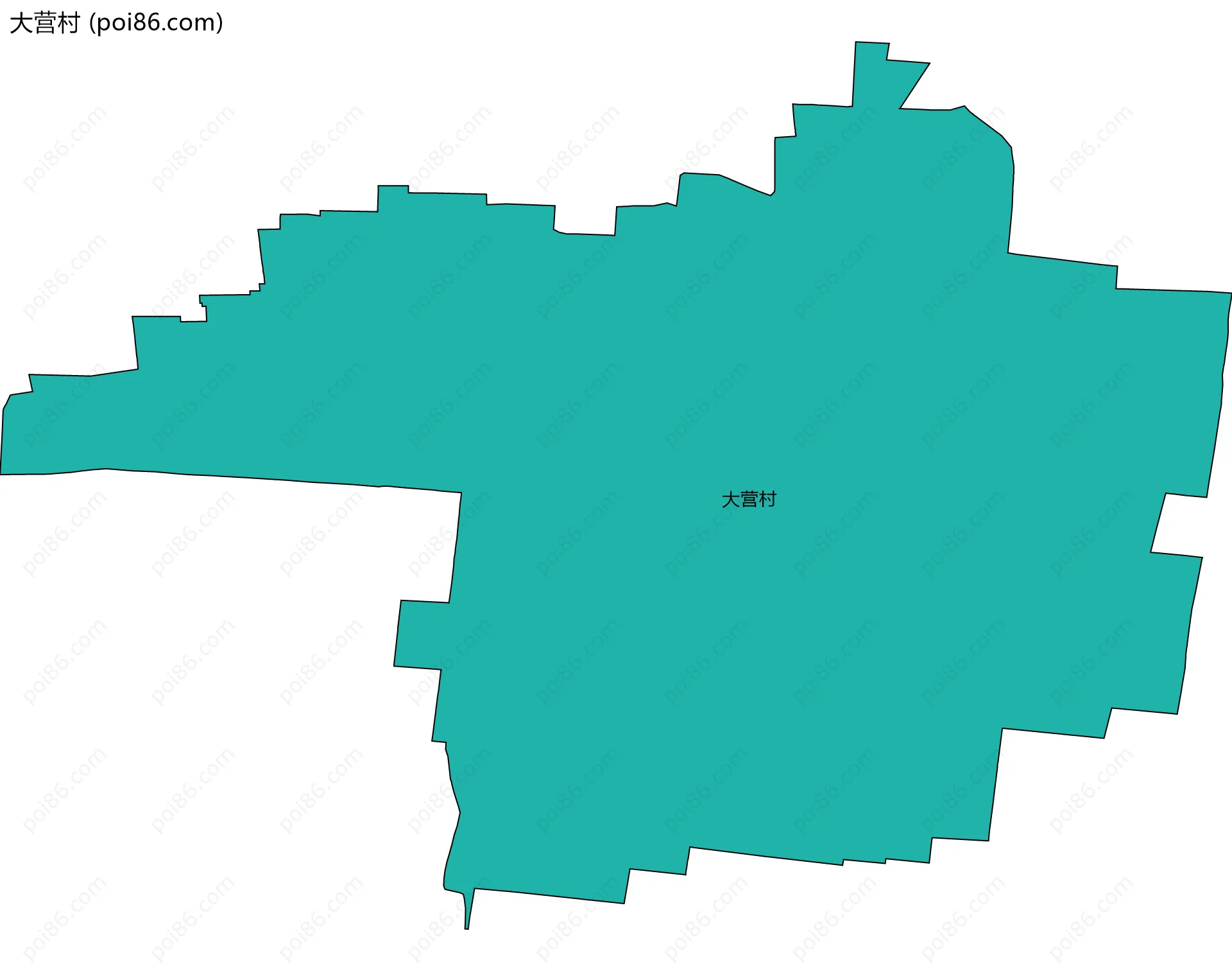 大营村边界地图