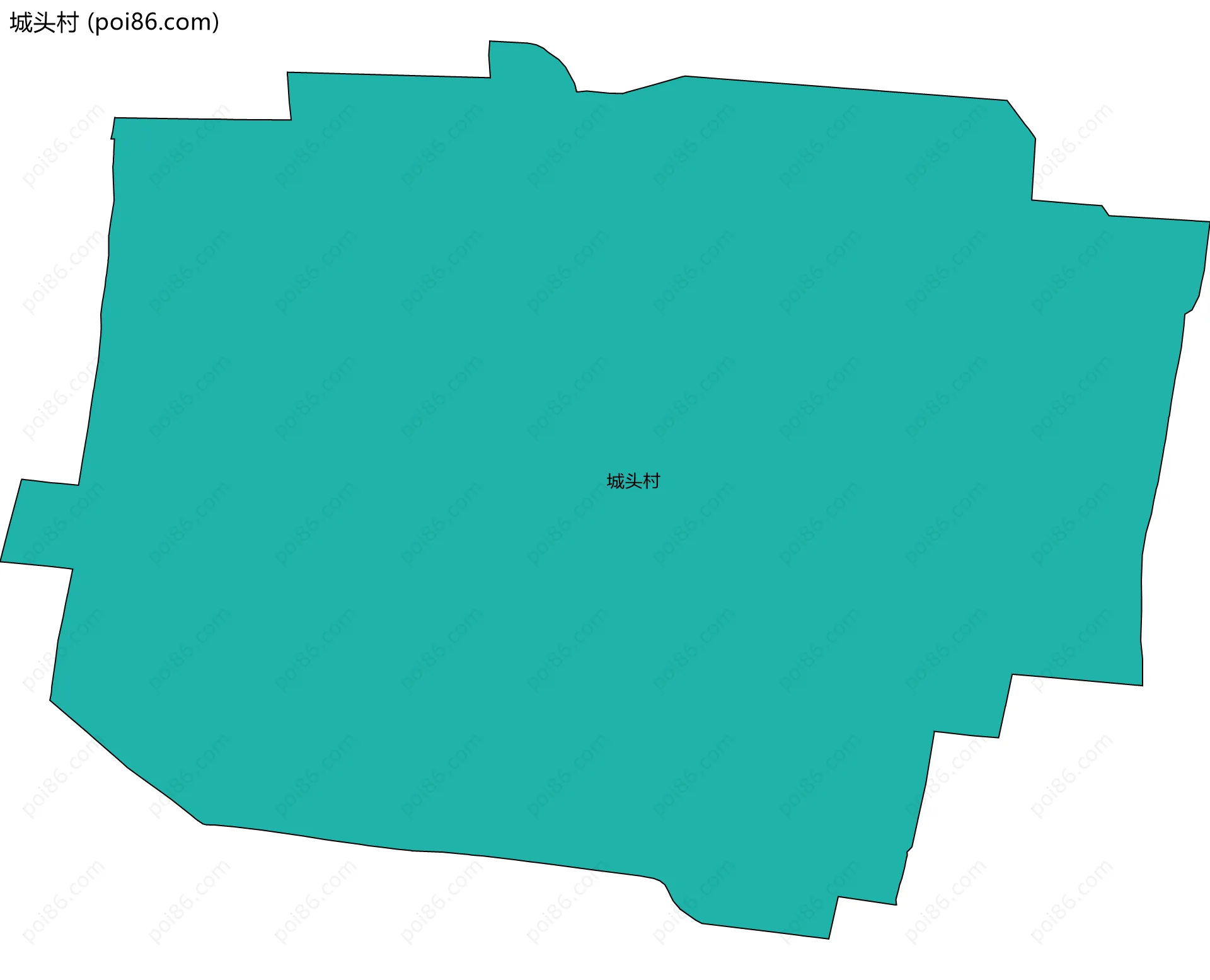 城头村边界地图