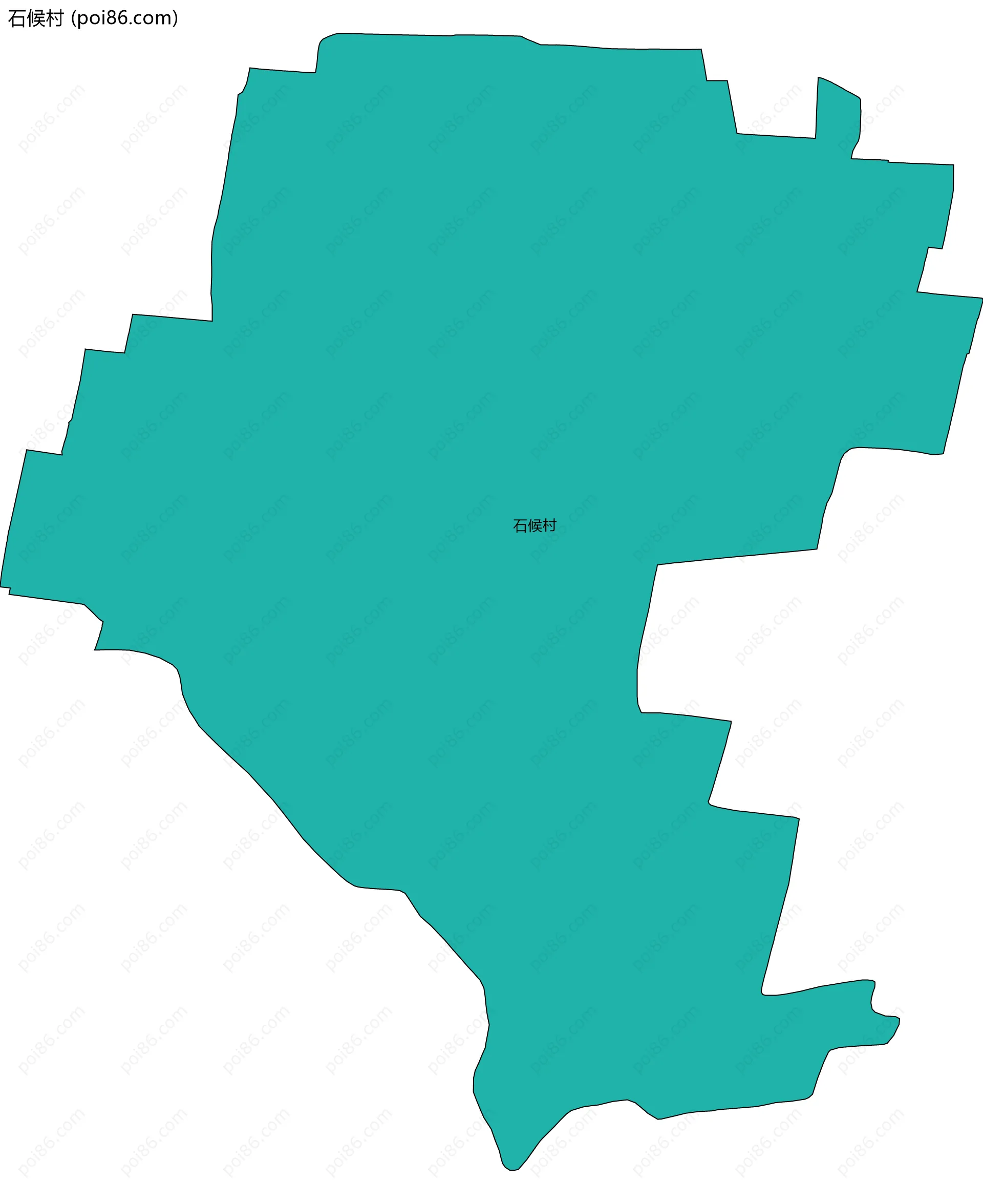 石候村边界地图