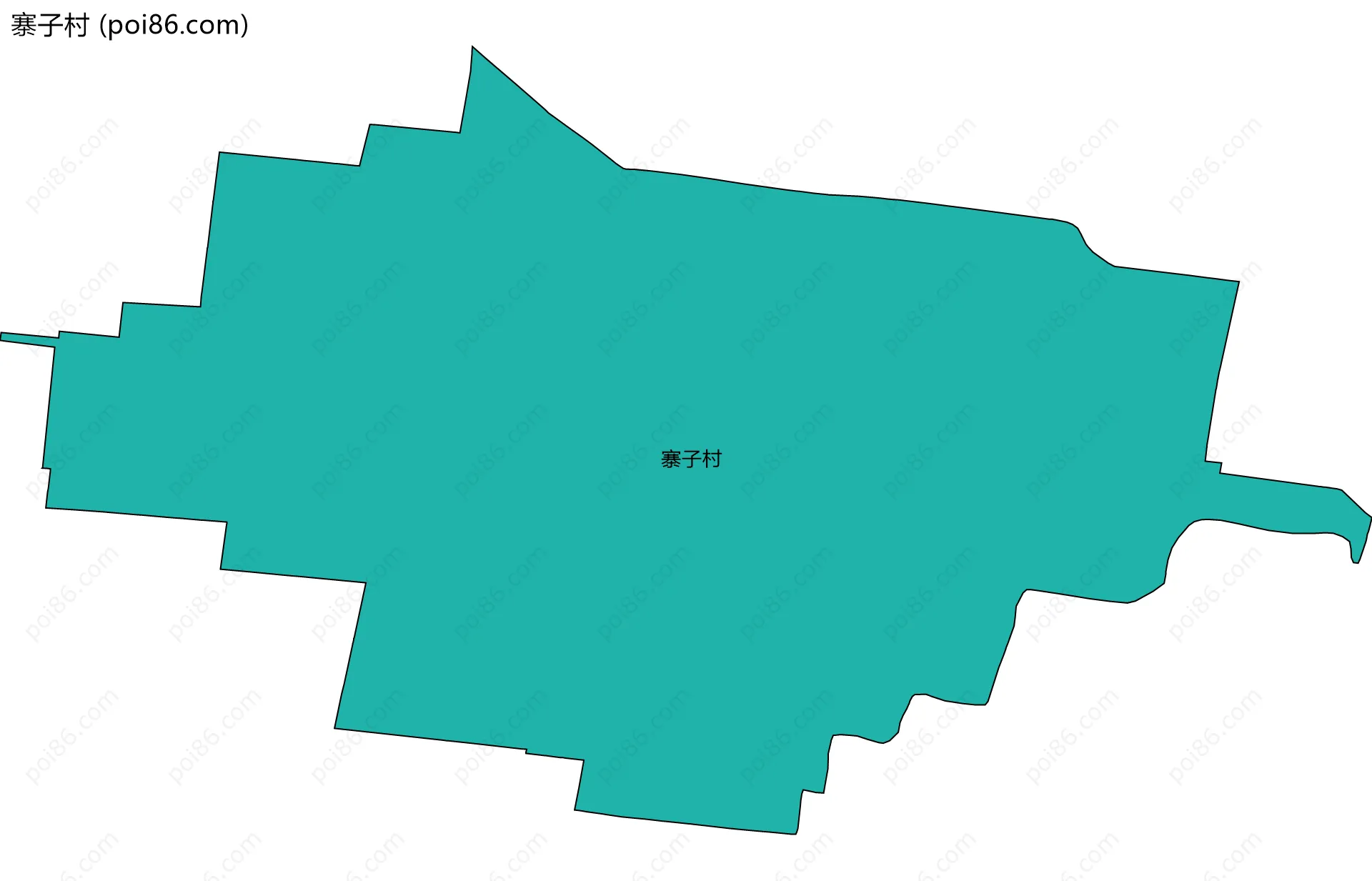 寨子村边界地图