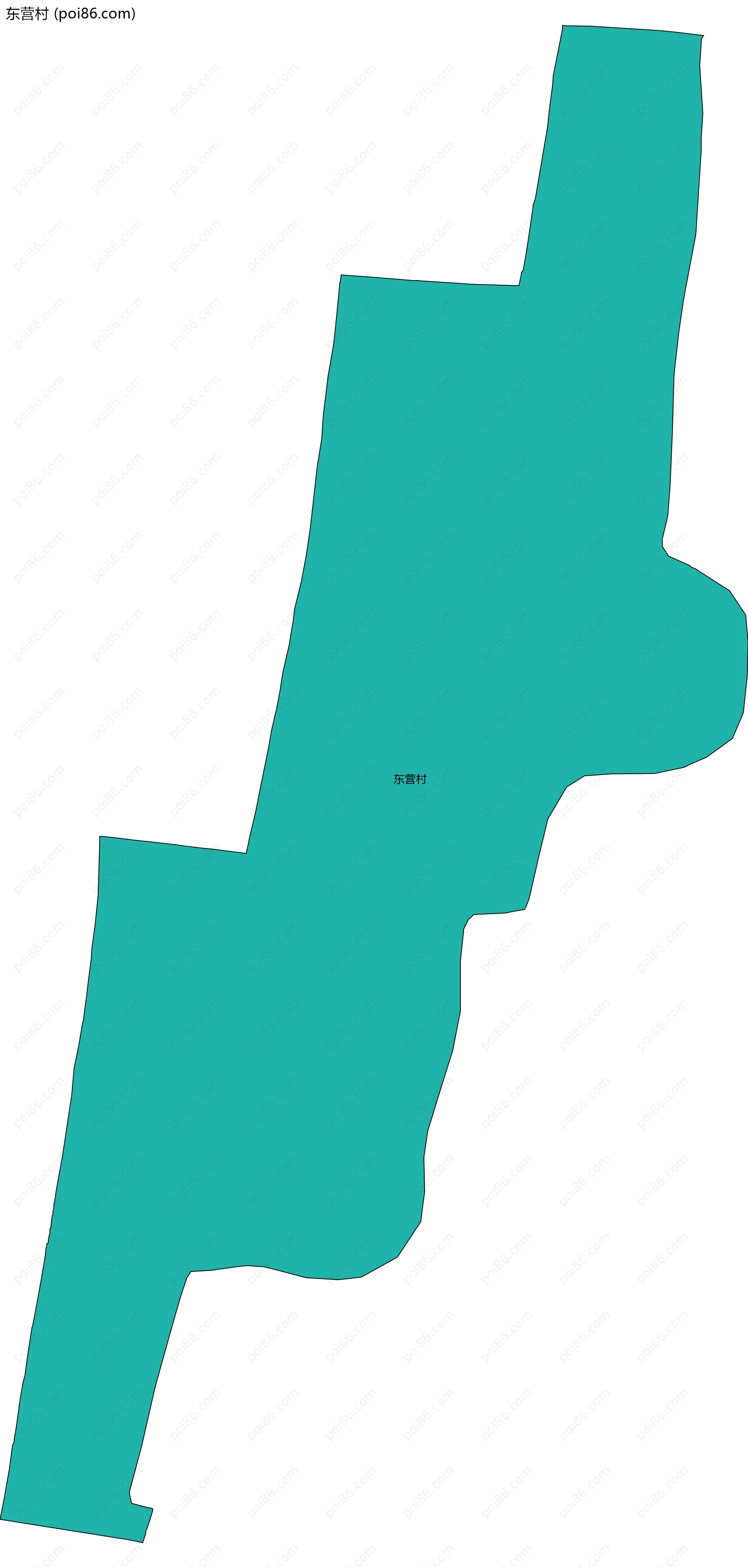 东营村边界地图