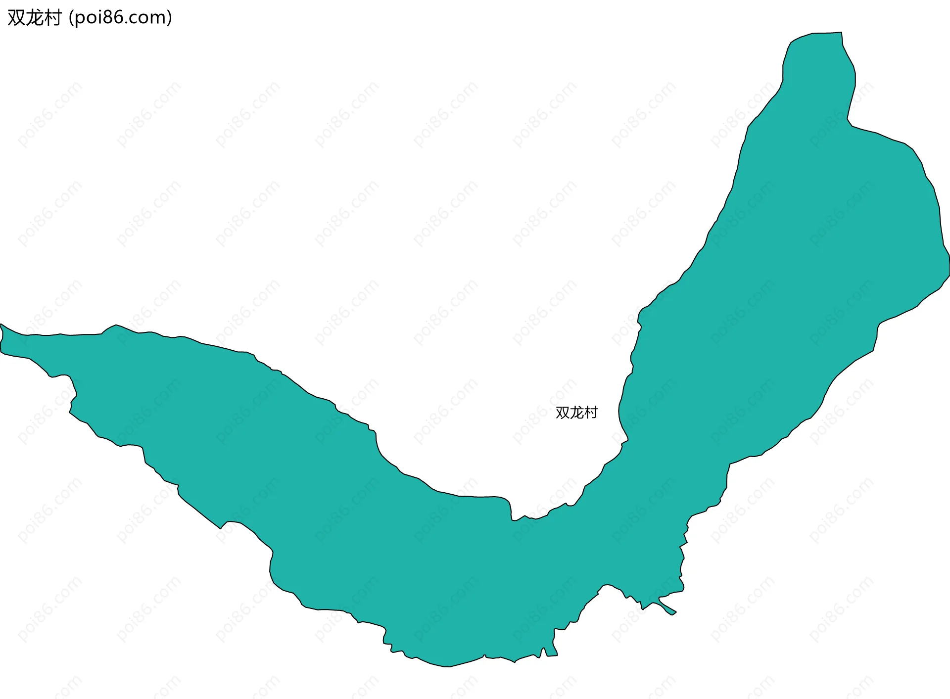 双龙村边界地图