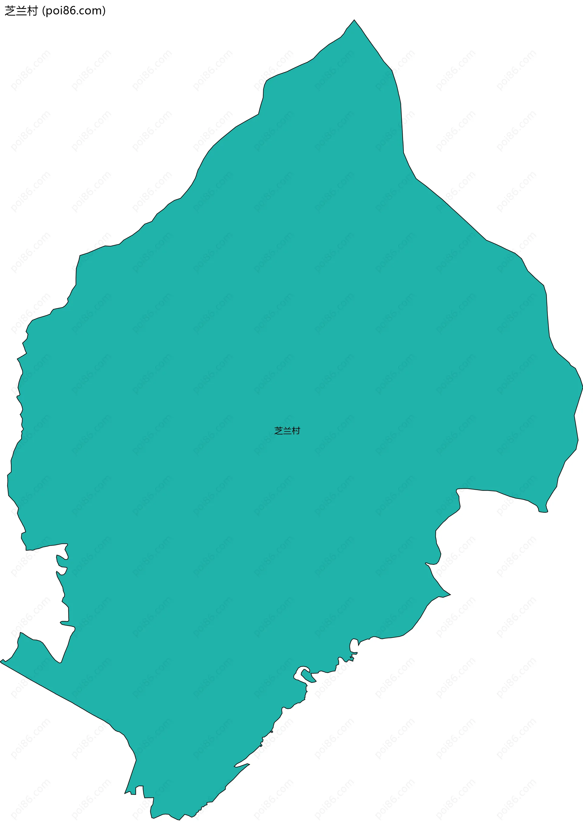 芝兰村边界地图