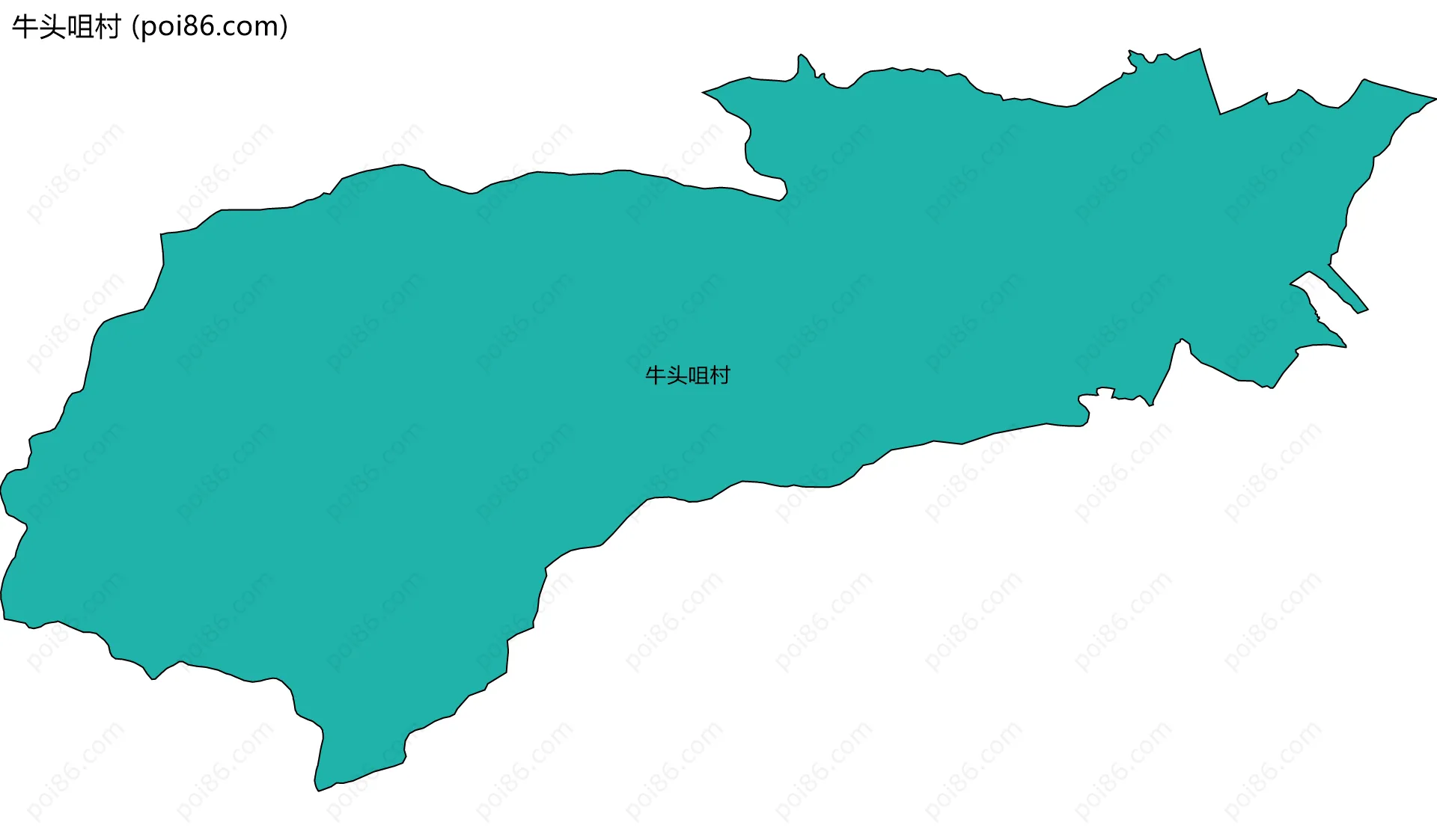 牛头咀村边界地图