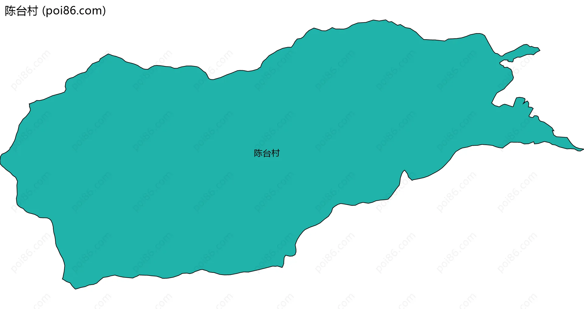 陈台村边界地图