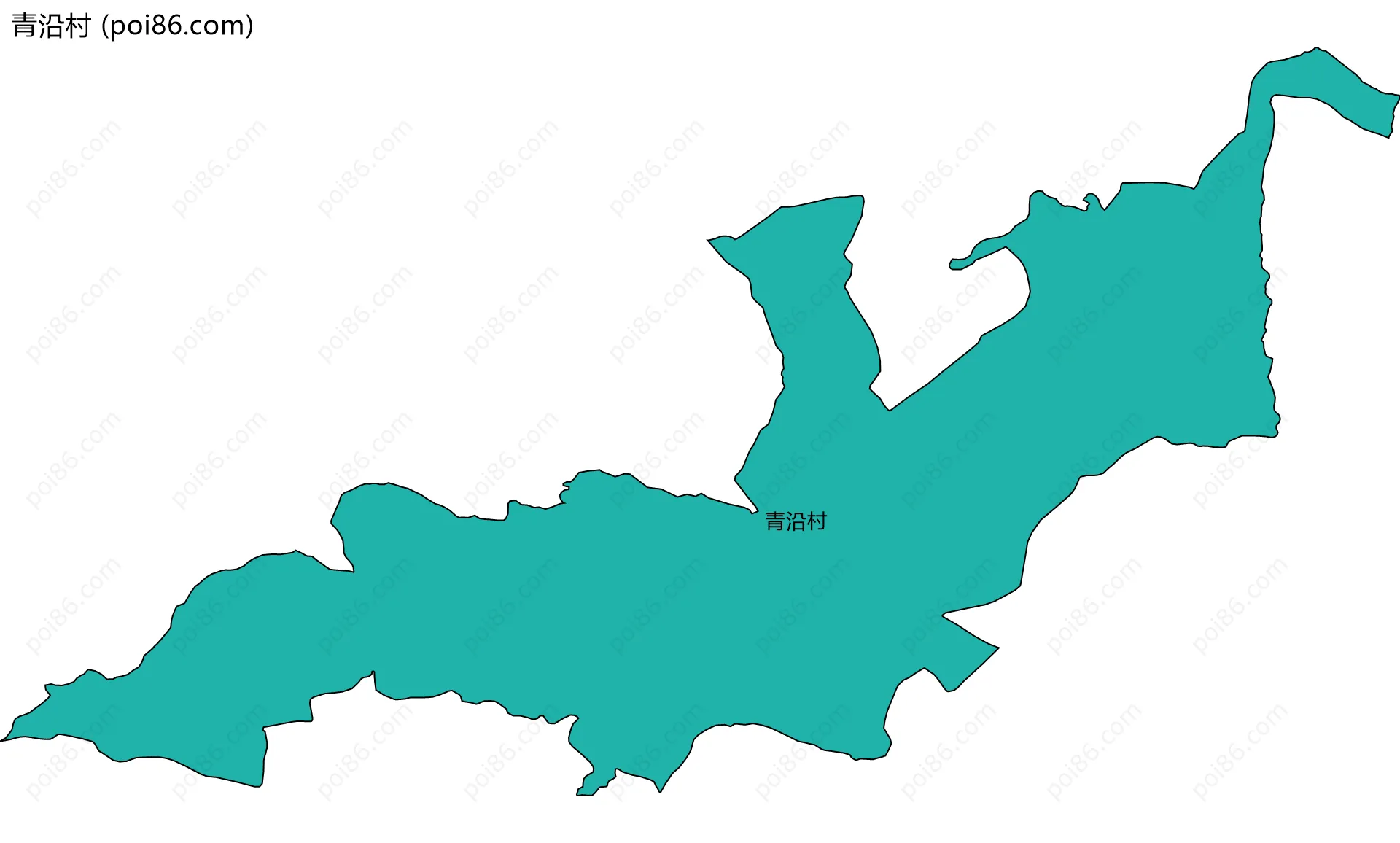 青沿村边界地图