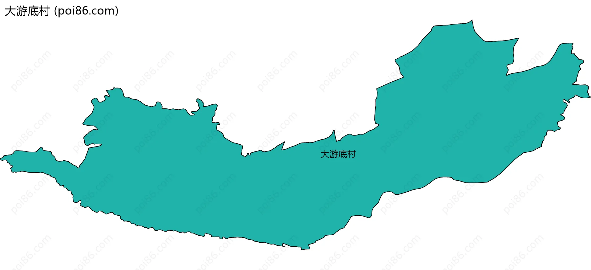 大游底村边界地图