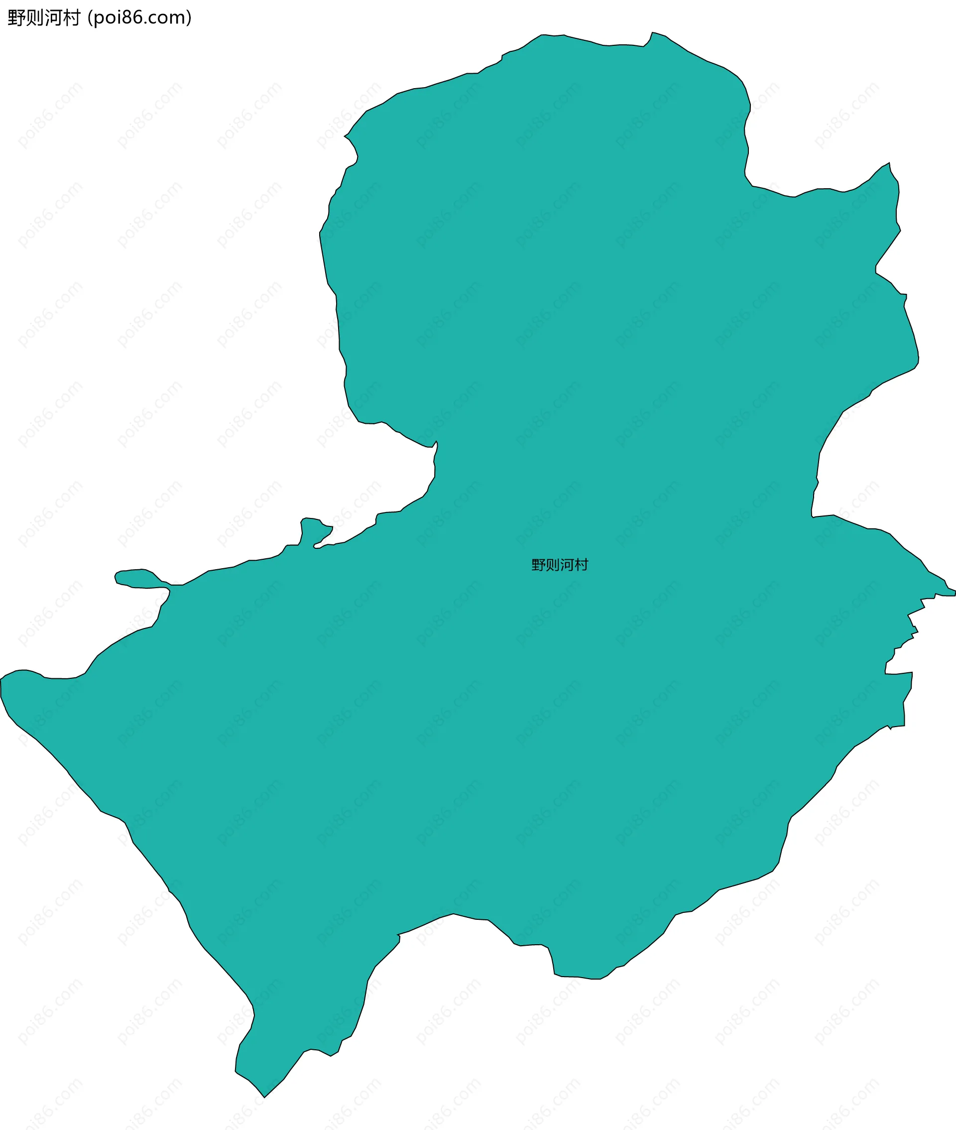 野则河村边界地图