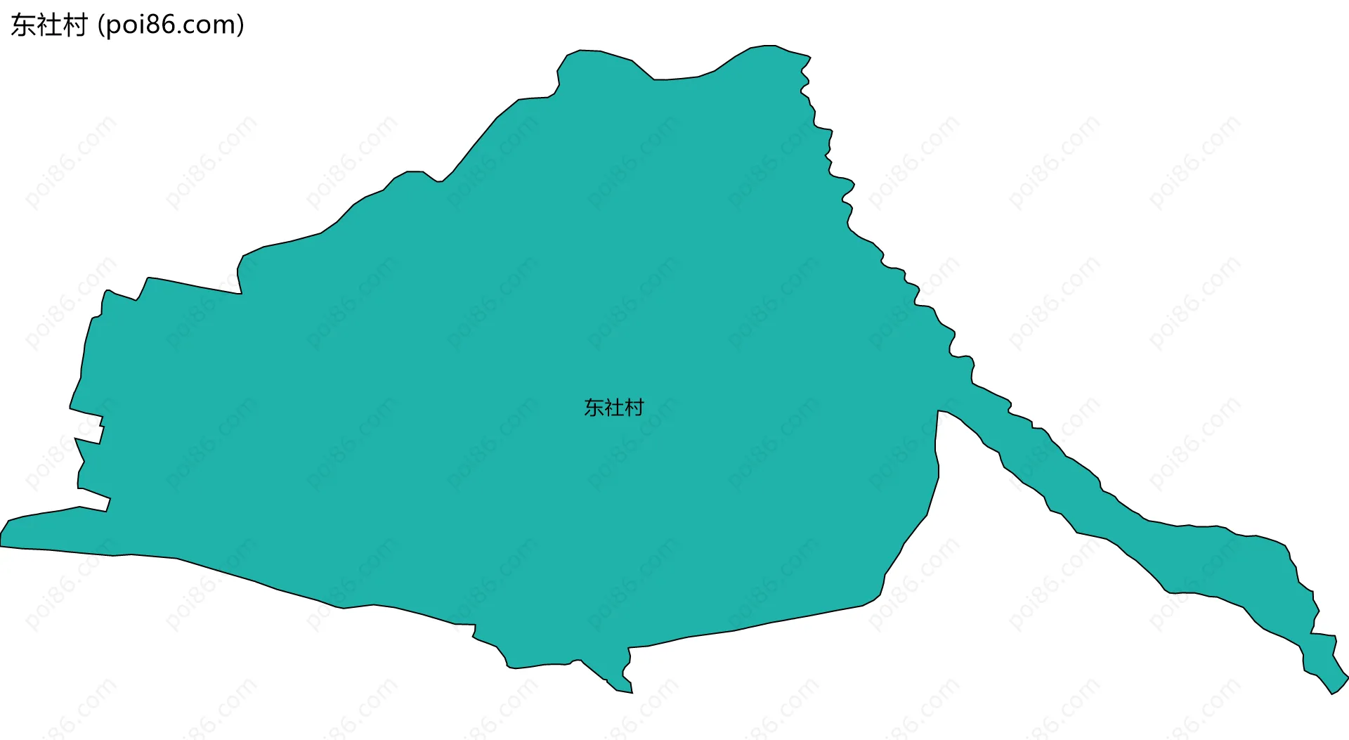 东社村边界地图