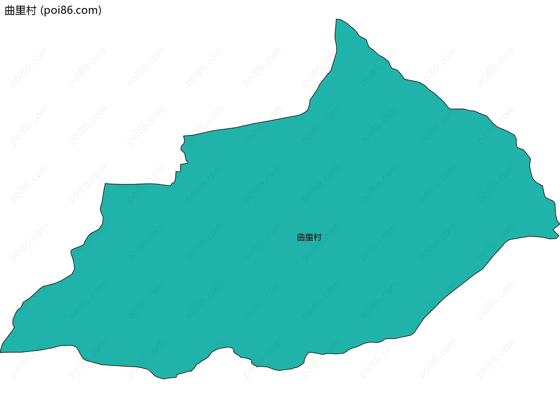 曲里村边界地图