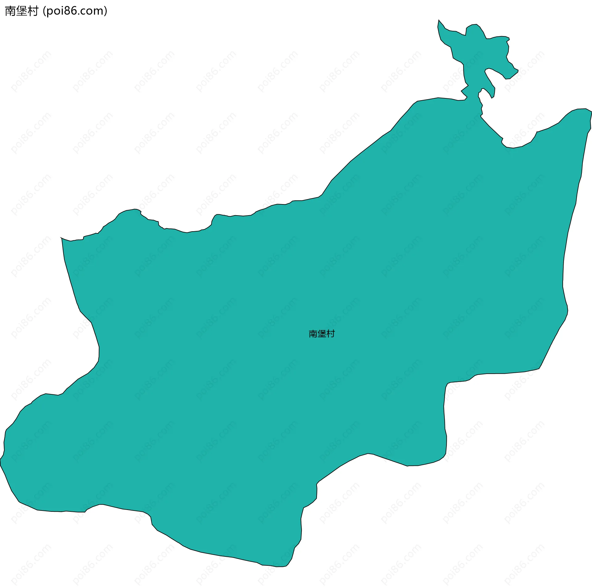 南堡村边界地图