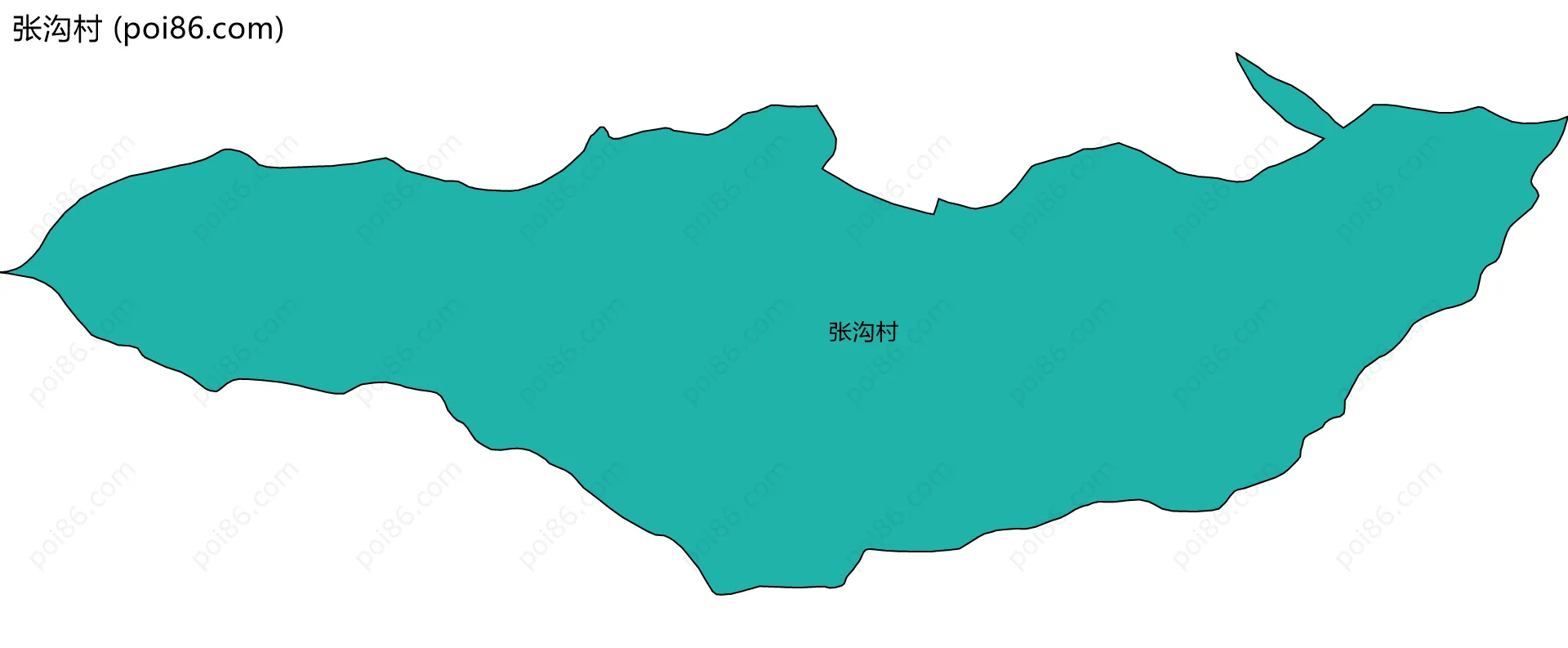 张沟村边界地图
