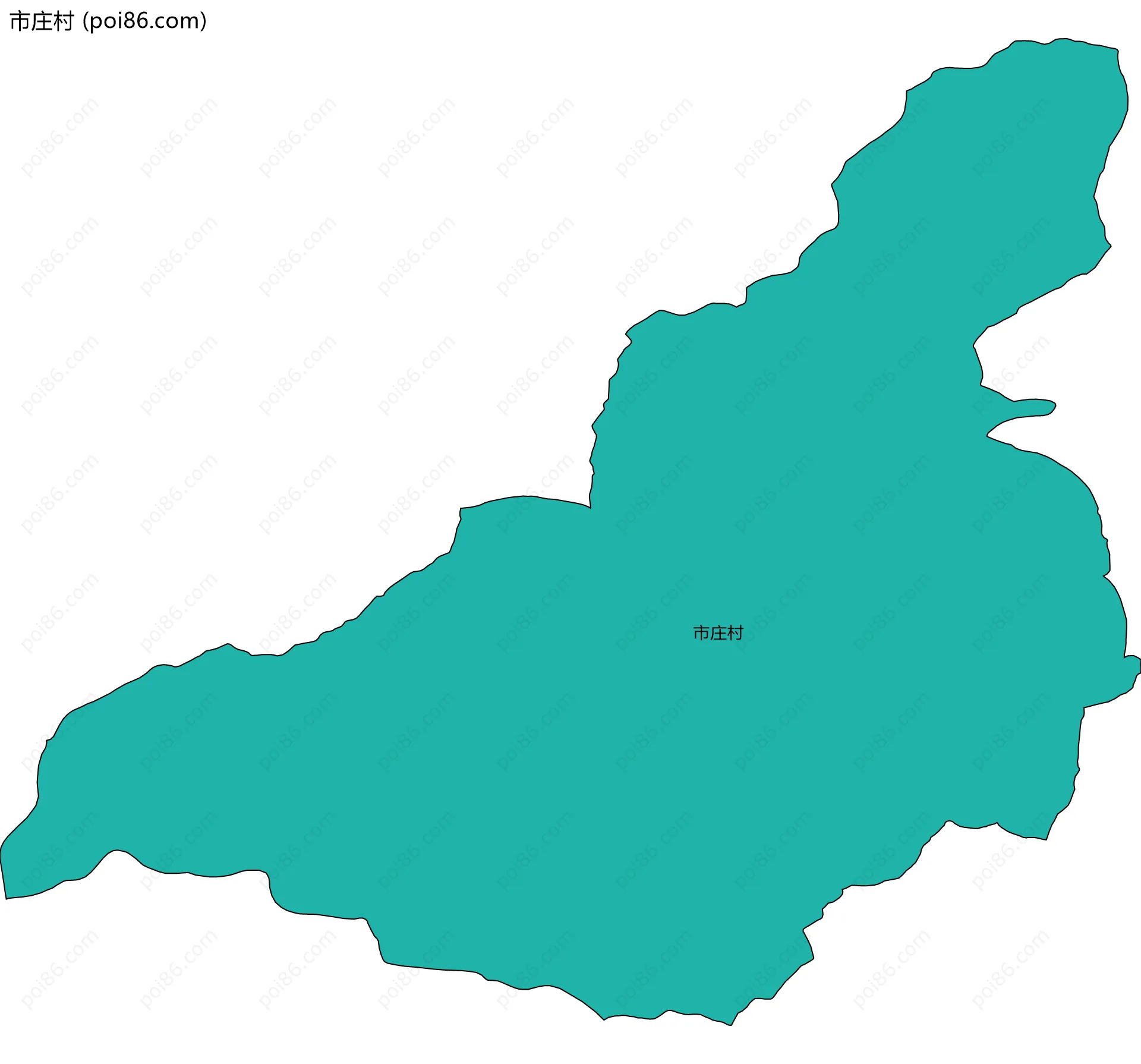 市庄村边界地图