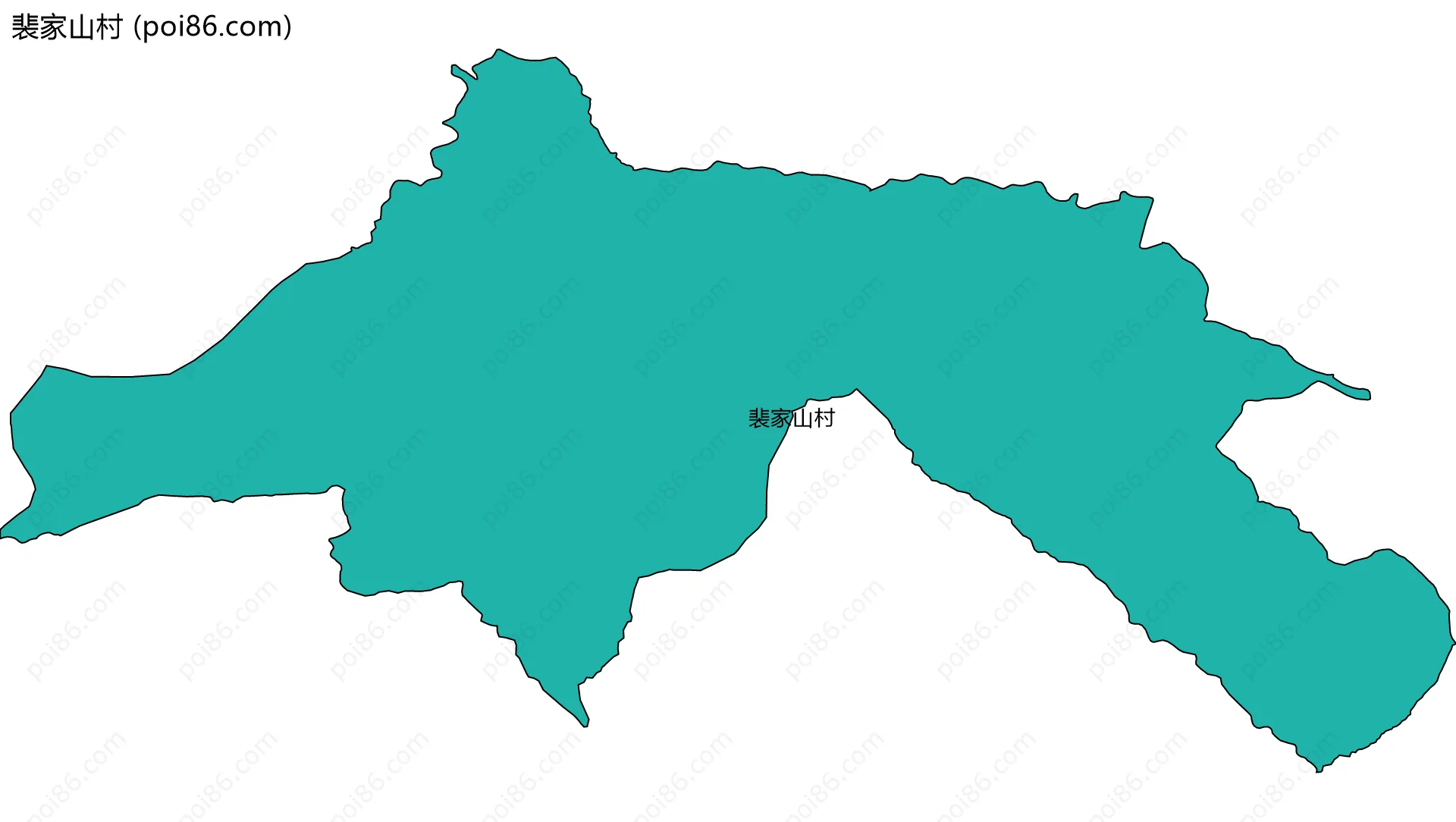 裴家山村边界地图