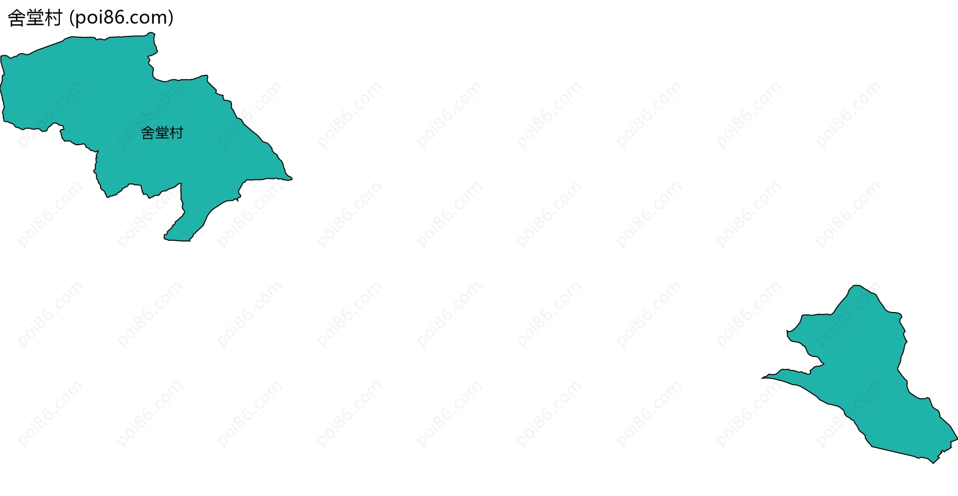 舍堂村边界地图