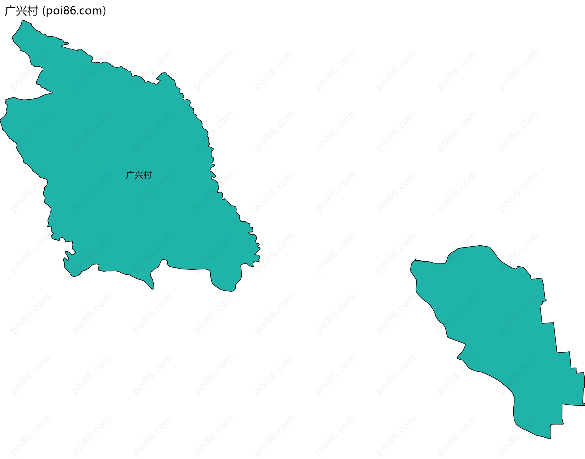 广兴村边界地图