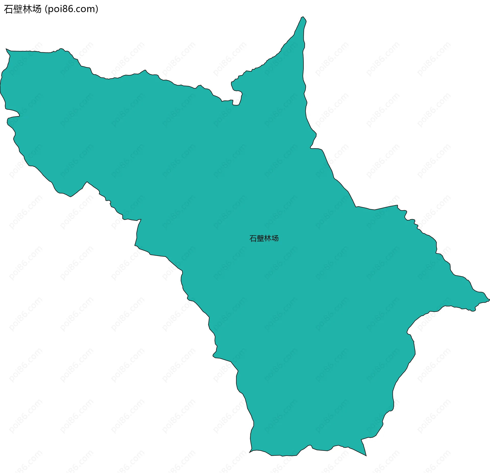 石壁林场边界地图