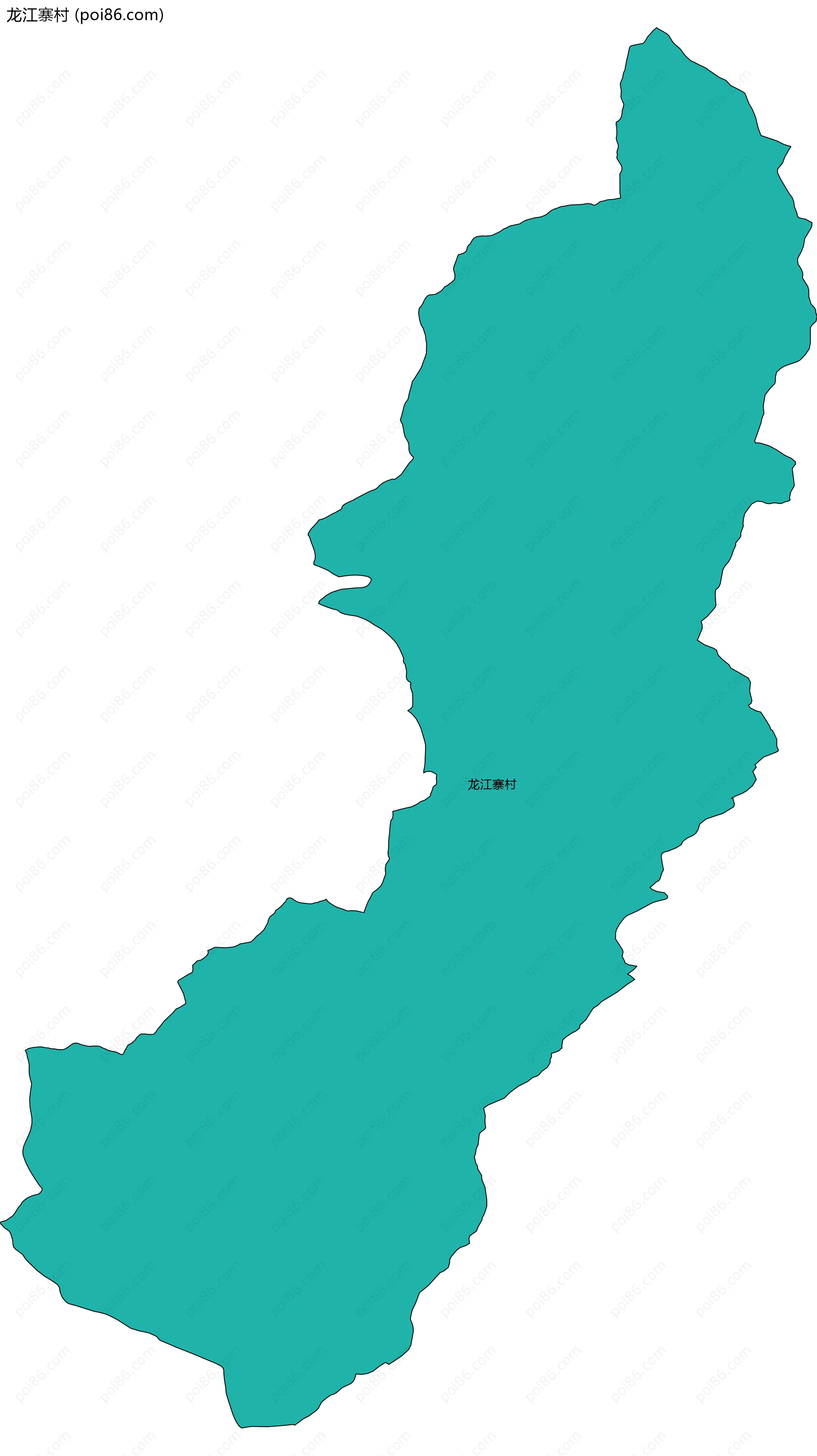 龙江寨村边界地图