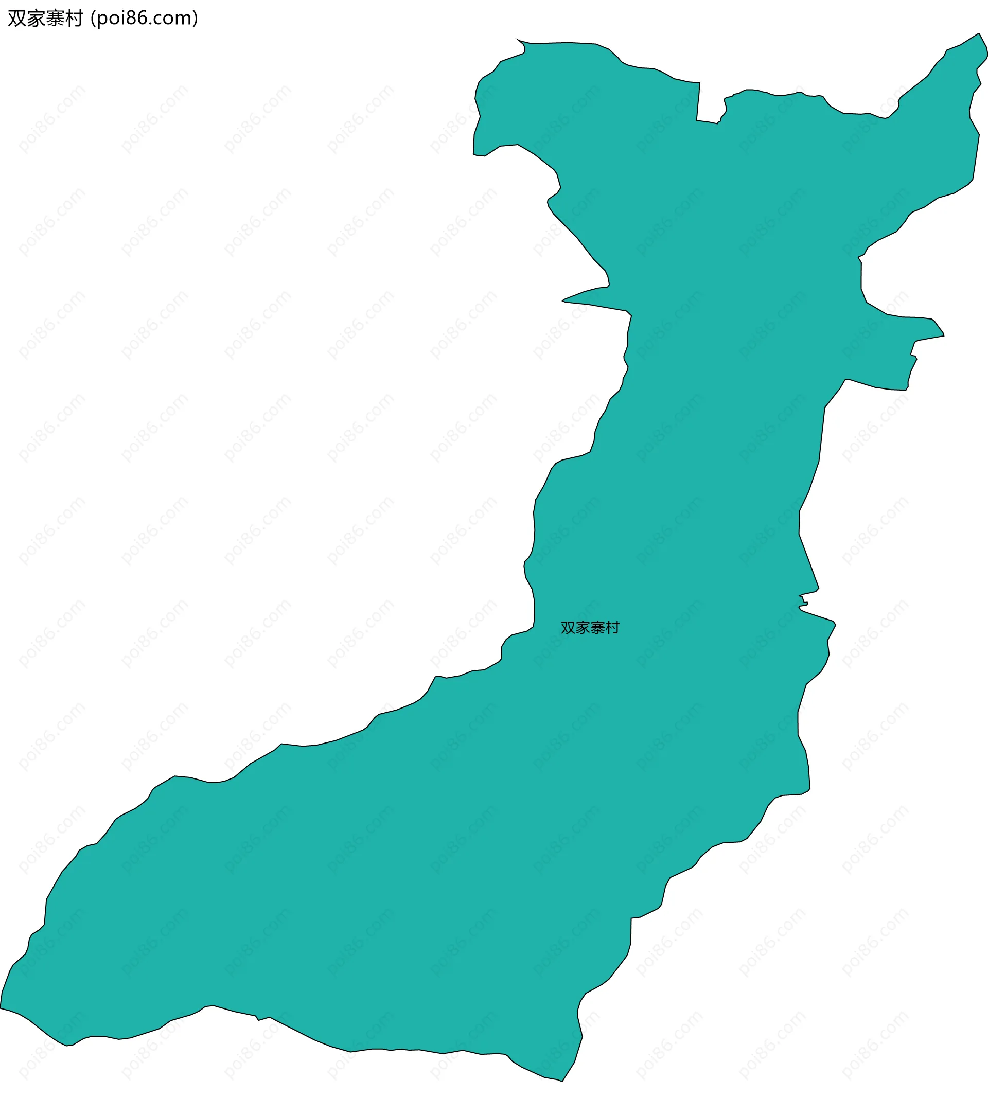 双家寨村边界地图